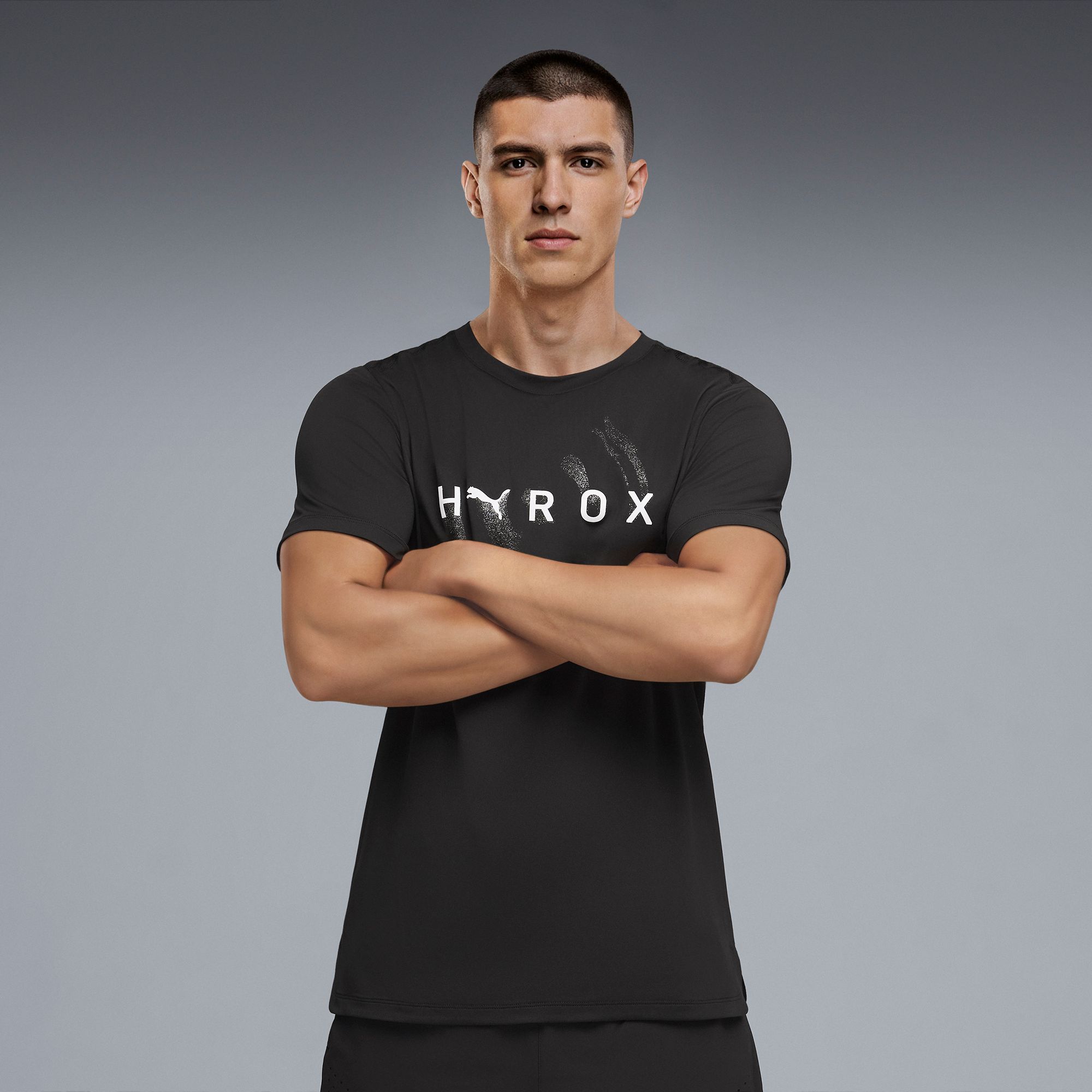 PUMA x HYROX Men's CLOUDSPUN THERMOADAPT Graphic T-Shirt