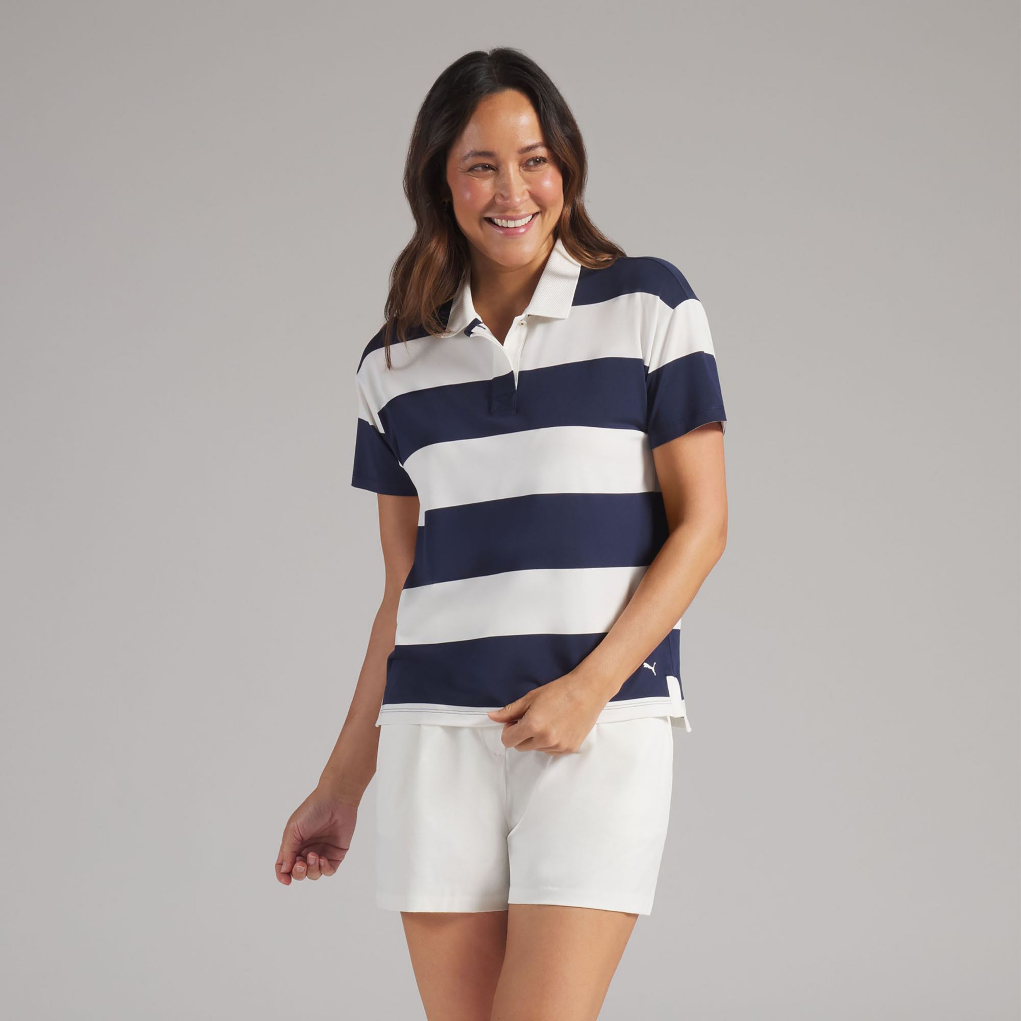 PUMA Women's CLOUDSPUN Rugby Short Sleeve Golf Polo