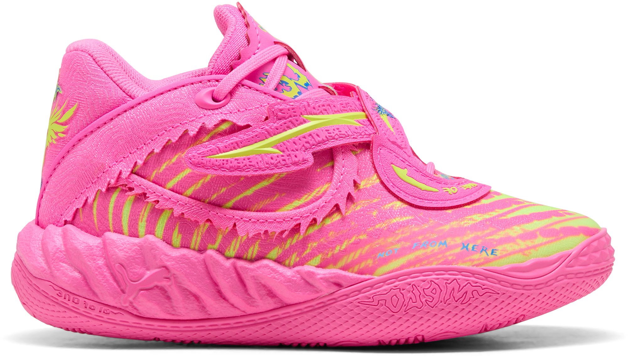 Poison Pink-Ultra Blue-Yellow Alert