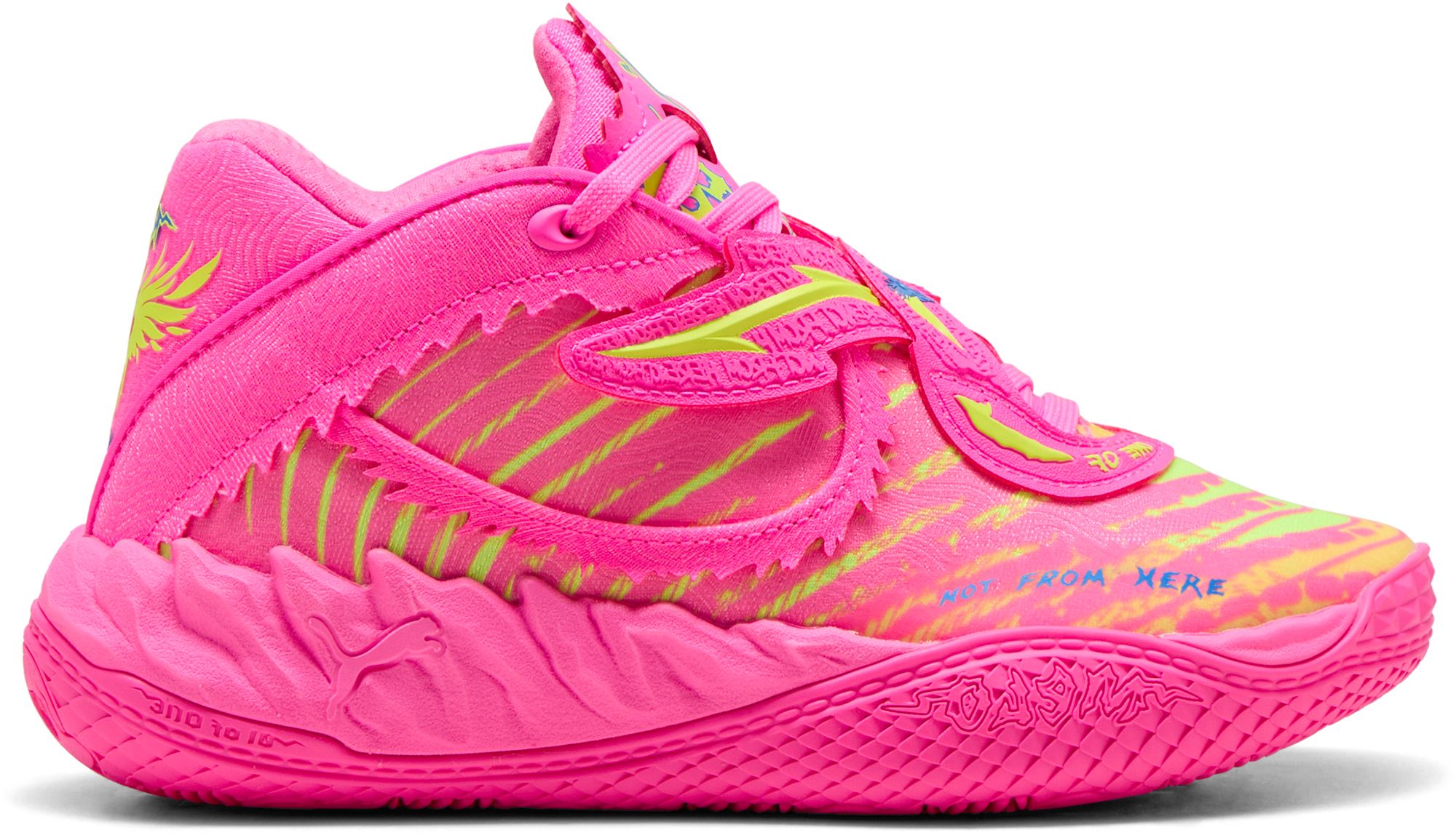 Poison Pink-Ultra Blue-Yellow Alert