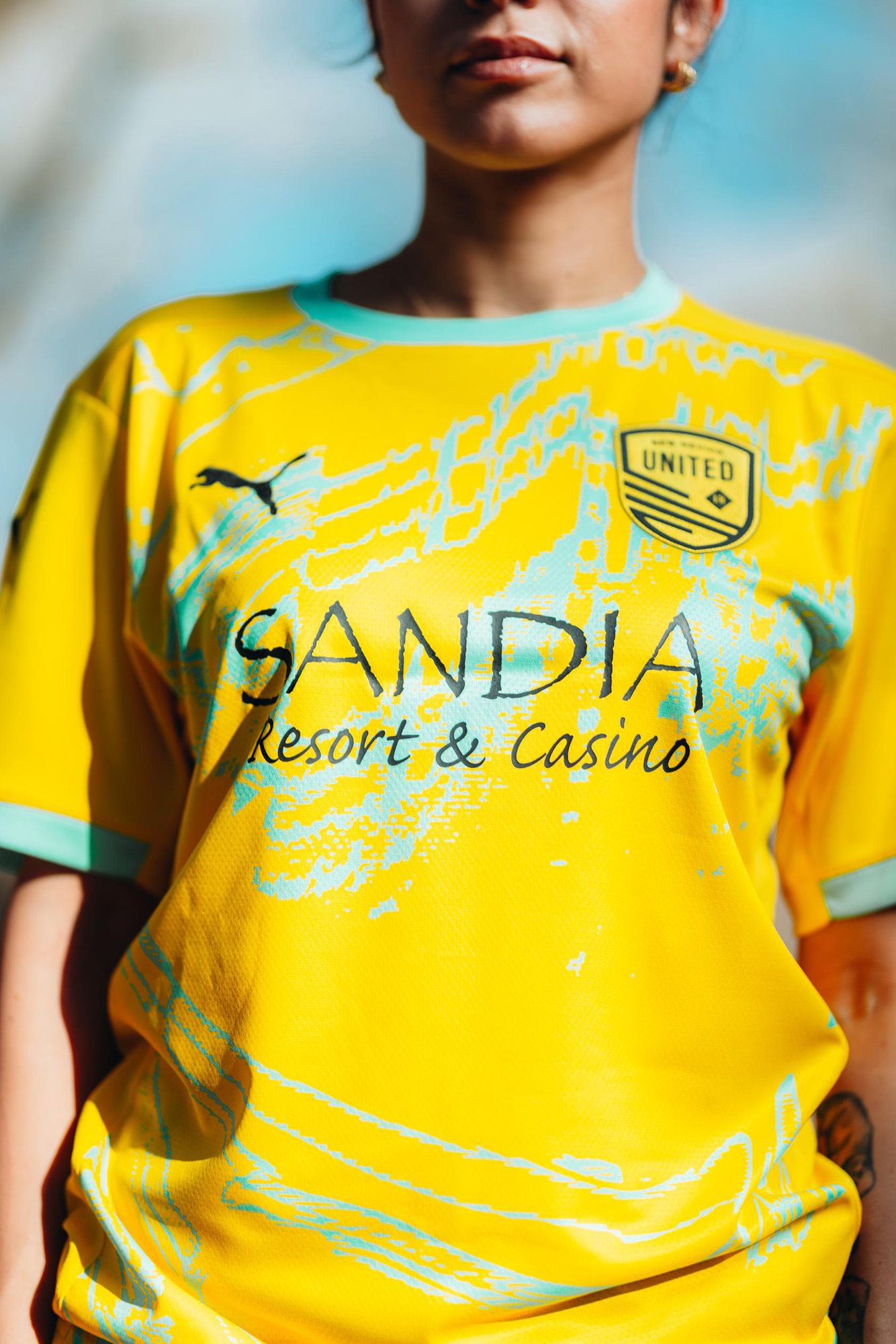 PUMA Youth New Mexico United Yellow Away Jersey