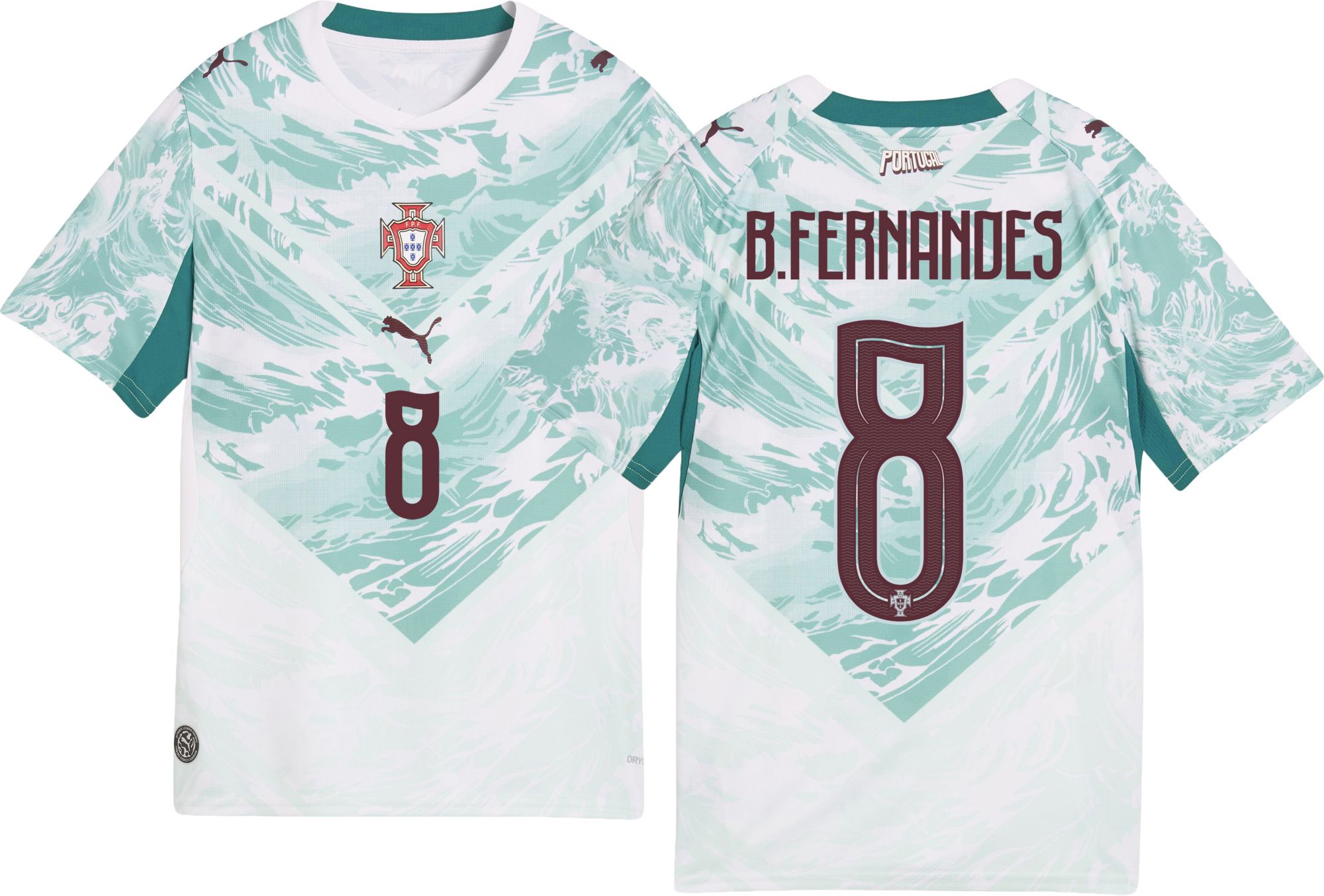 PUMA Youth Portugal Bruno Fernandes #8 2026 Away Replica Jersey