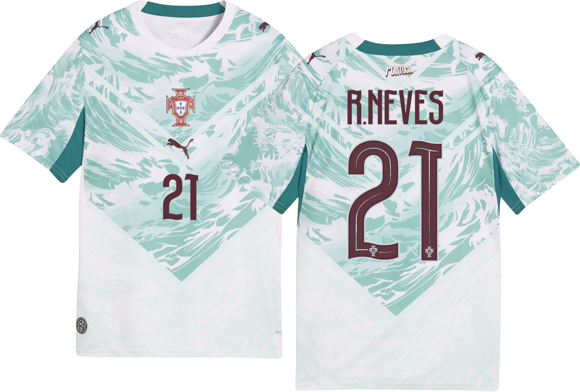 PUMA Youth Portugal Ruben Neves #21 2026 Away Replica Jersey