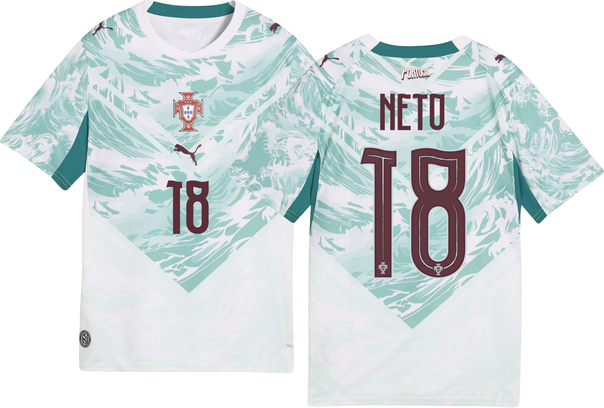 PUMA Youth Portugal Pedro Neto #18 2026 Away Replica Jersey