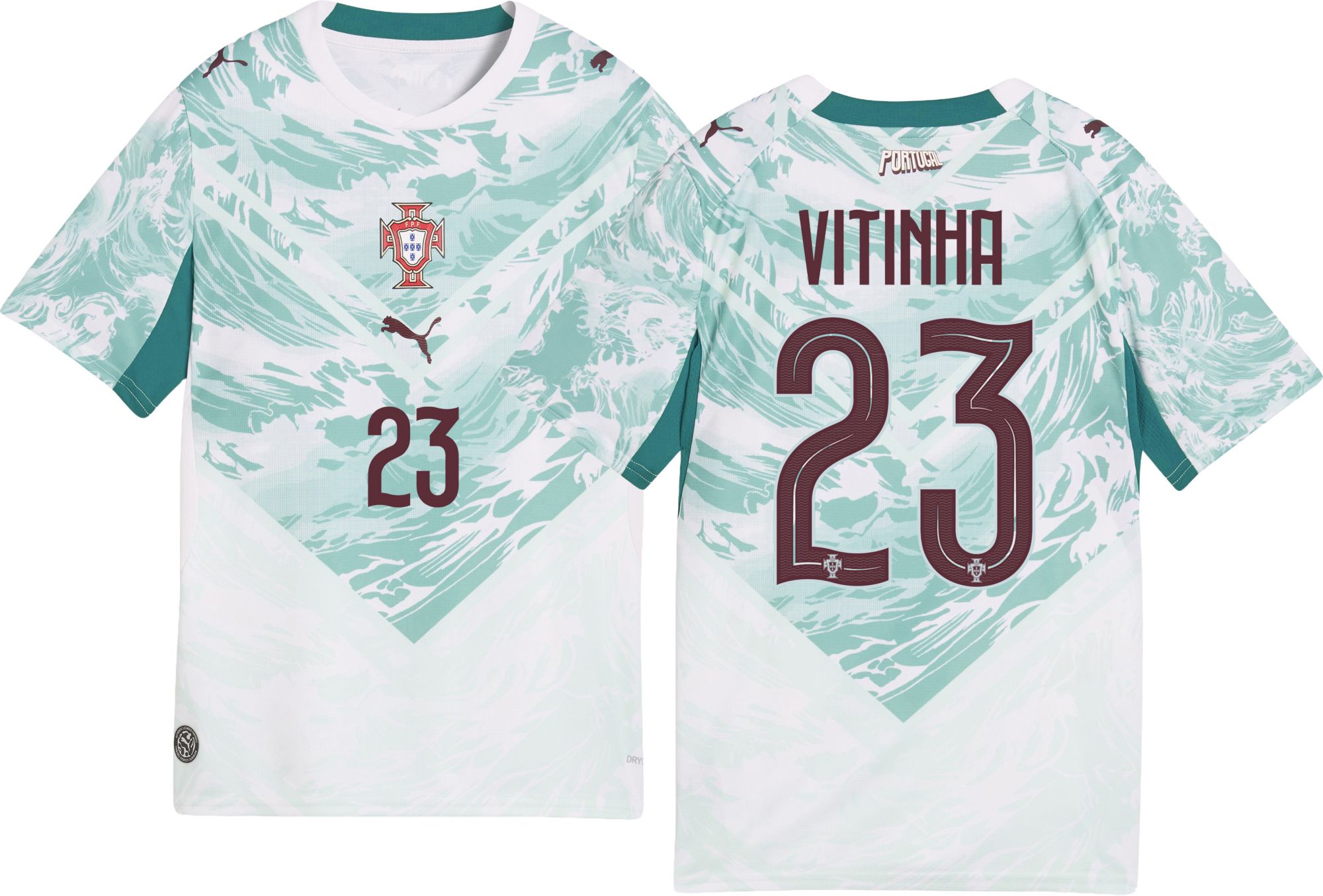 PUMA Youth Portugal Vitinha #23 2026 Away Replica Jersey
