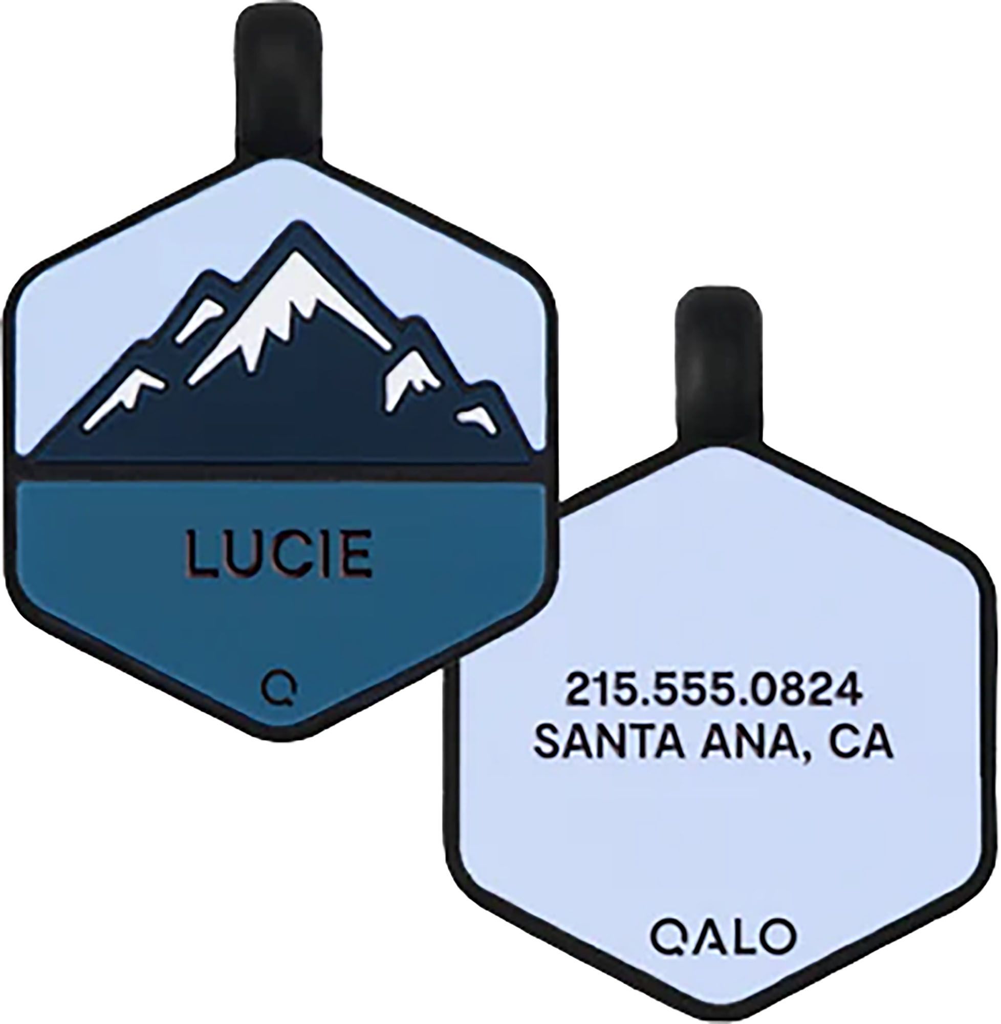 QALO Mountain Silicone Custom Dog ID Tag