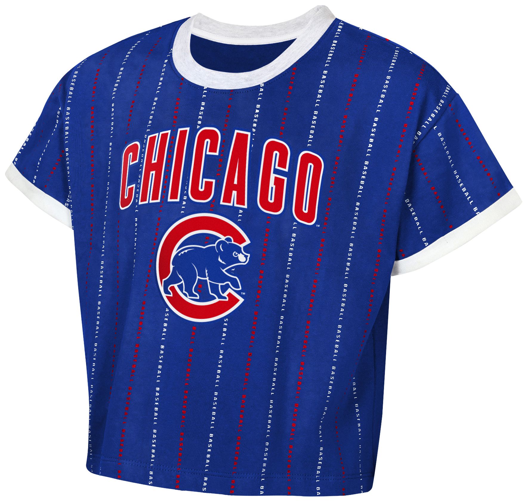 MLB Team Apparel Girls' Chicago Cubs Royal Keeper T-Shirt