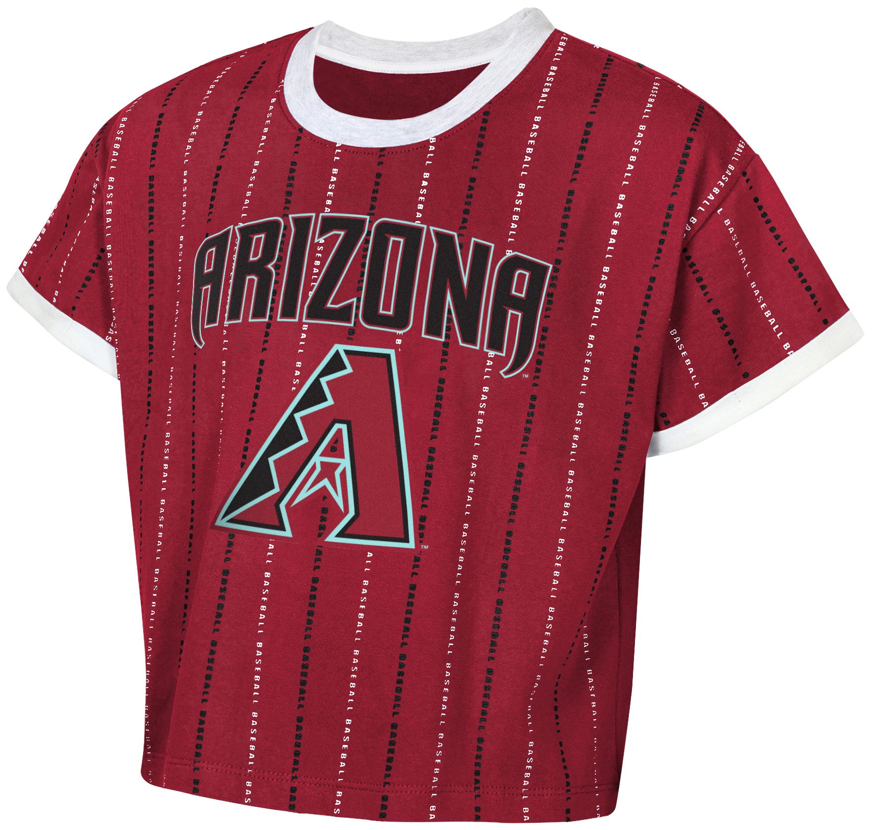 MLB Team Apparel Girls' Arizona Diamondbacks Red Keeper T-Shirt