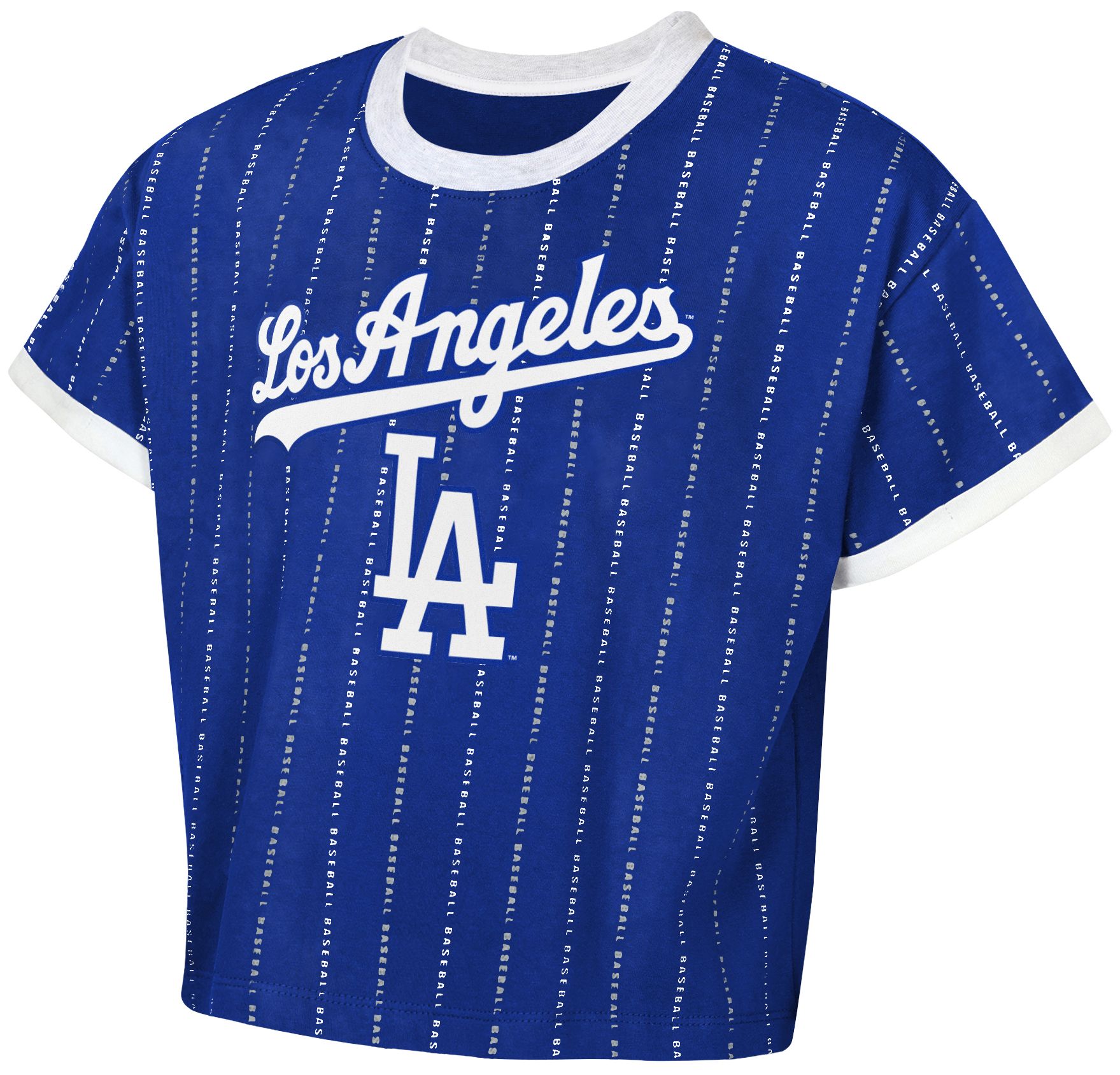 MLB Team Apparel Girls' Los Angeles Dodgers Royal Keeper T-Shirt