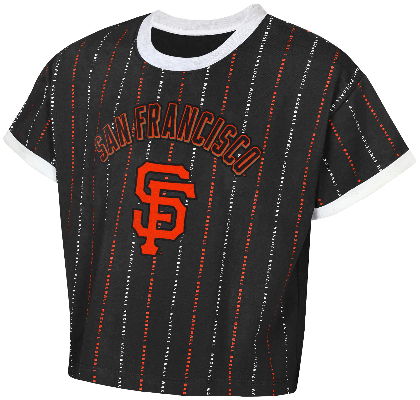 MLB Team Apparel Girls' San Francisco Giants Black Keeper T-Shirt