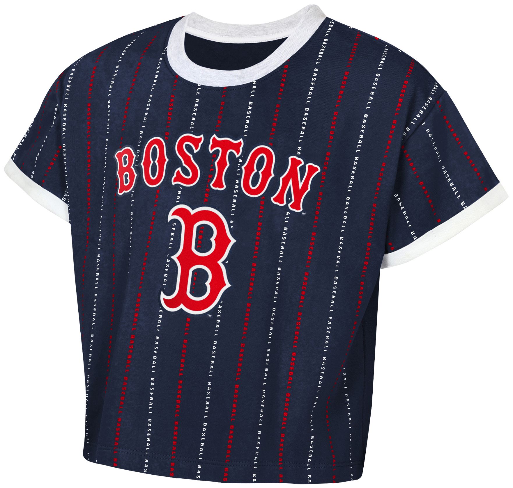 MLB Team Apparel Girls' Boston Red Sox Navy Keeper T-Shirt
