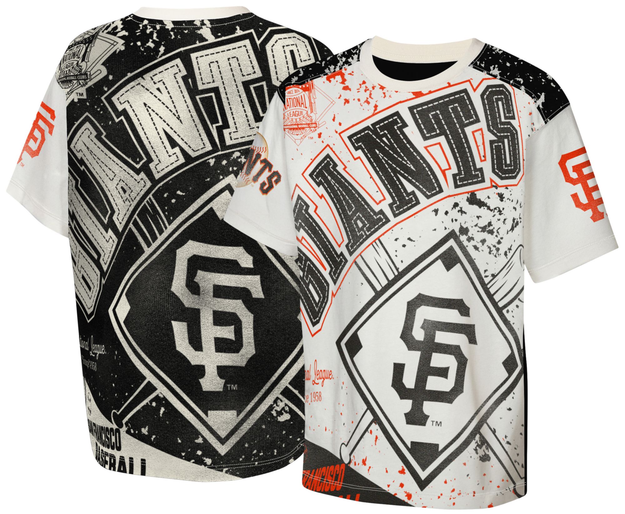 MLB Team Apparel Youth San Francisco Giants Top Player All Over Print T-Shirt