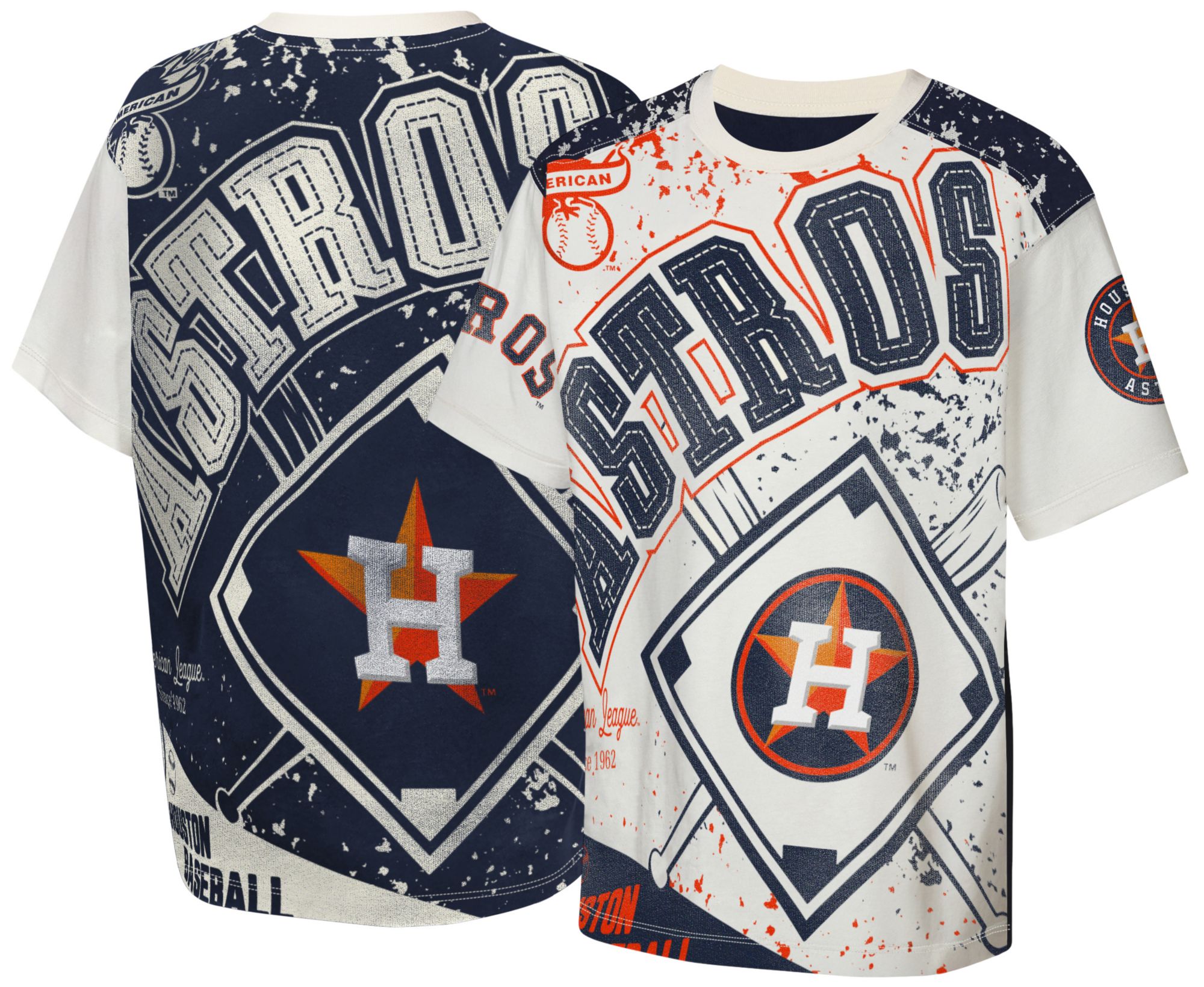 MLB Team Apparel Youth Houston Astros Top Player All Over Print T-Shirt