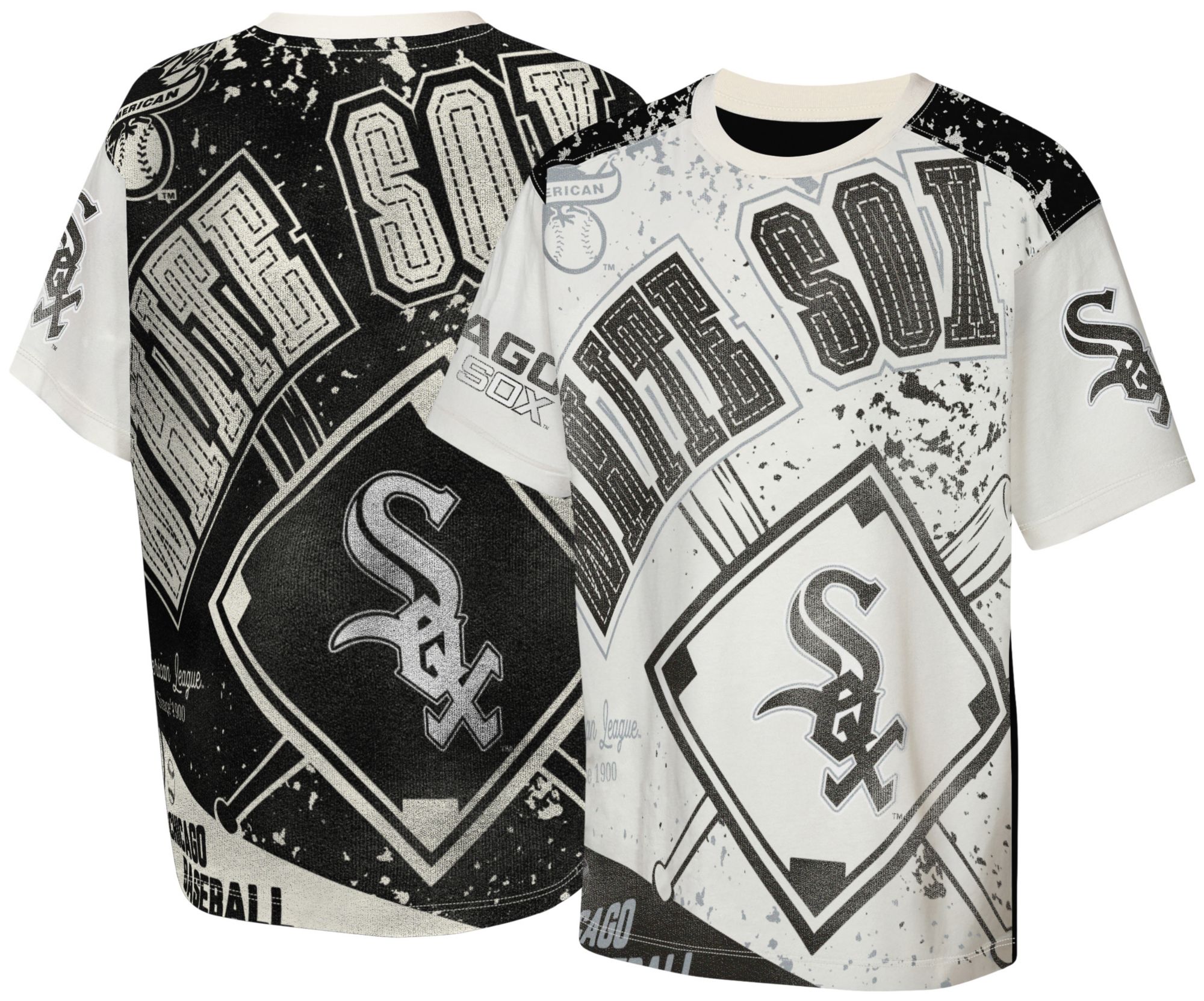 MLB Team Apparel Youth Chicago White Sox Top Player All Over Print T-Shirt