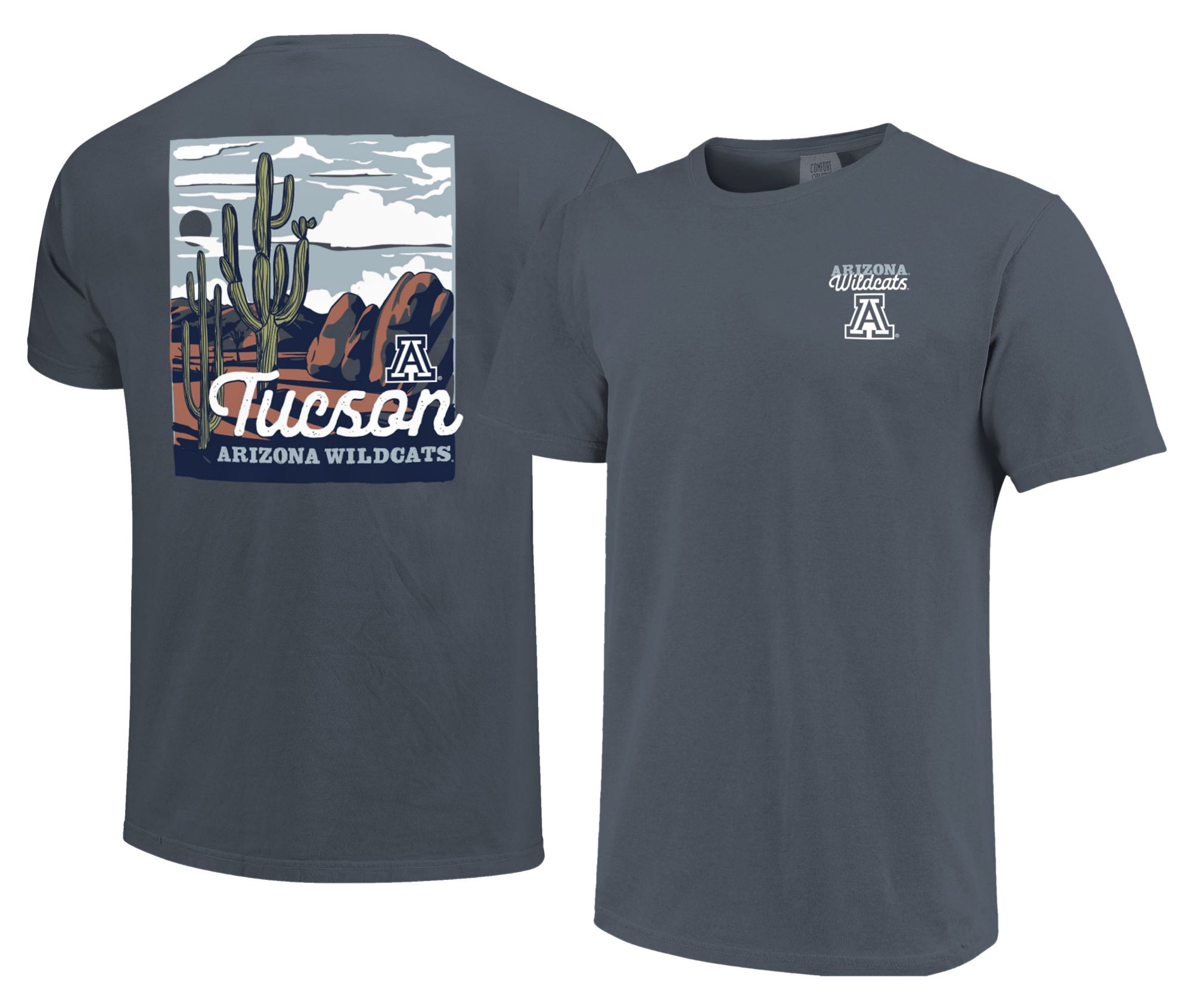Image One Men's Arizona Wildcats Navy Scenic Sunset T-Shirt