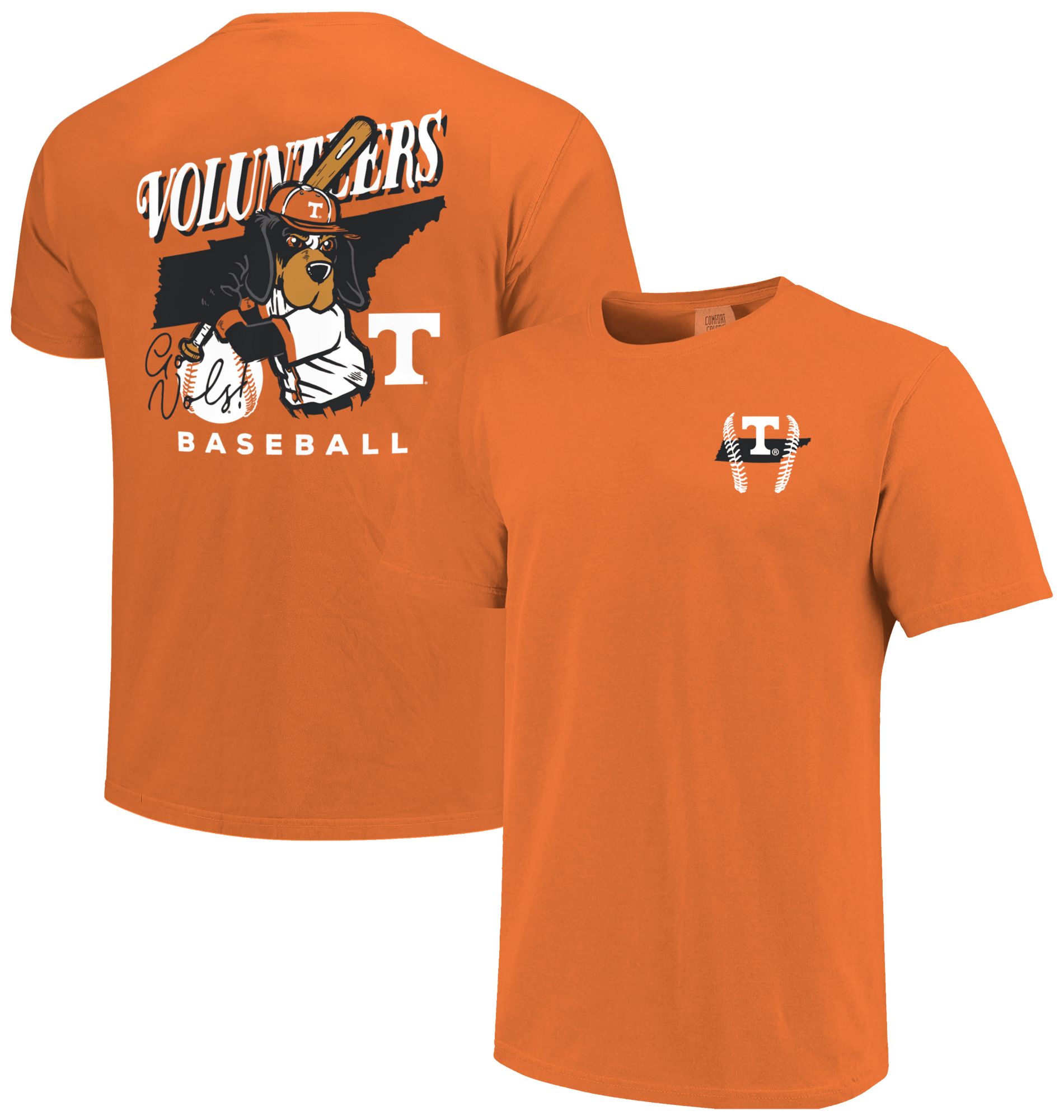 Image One Men's Tennessee Volunteers Orange Baseball Mascot T-Shirt
