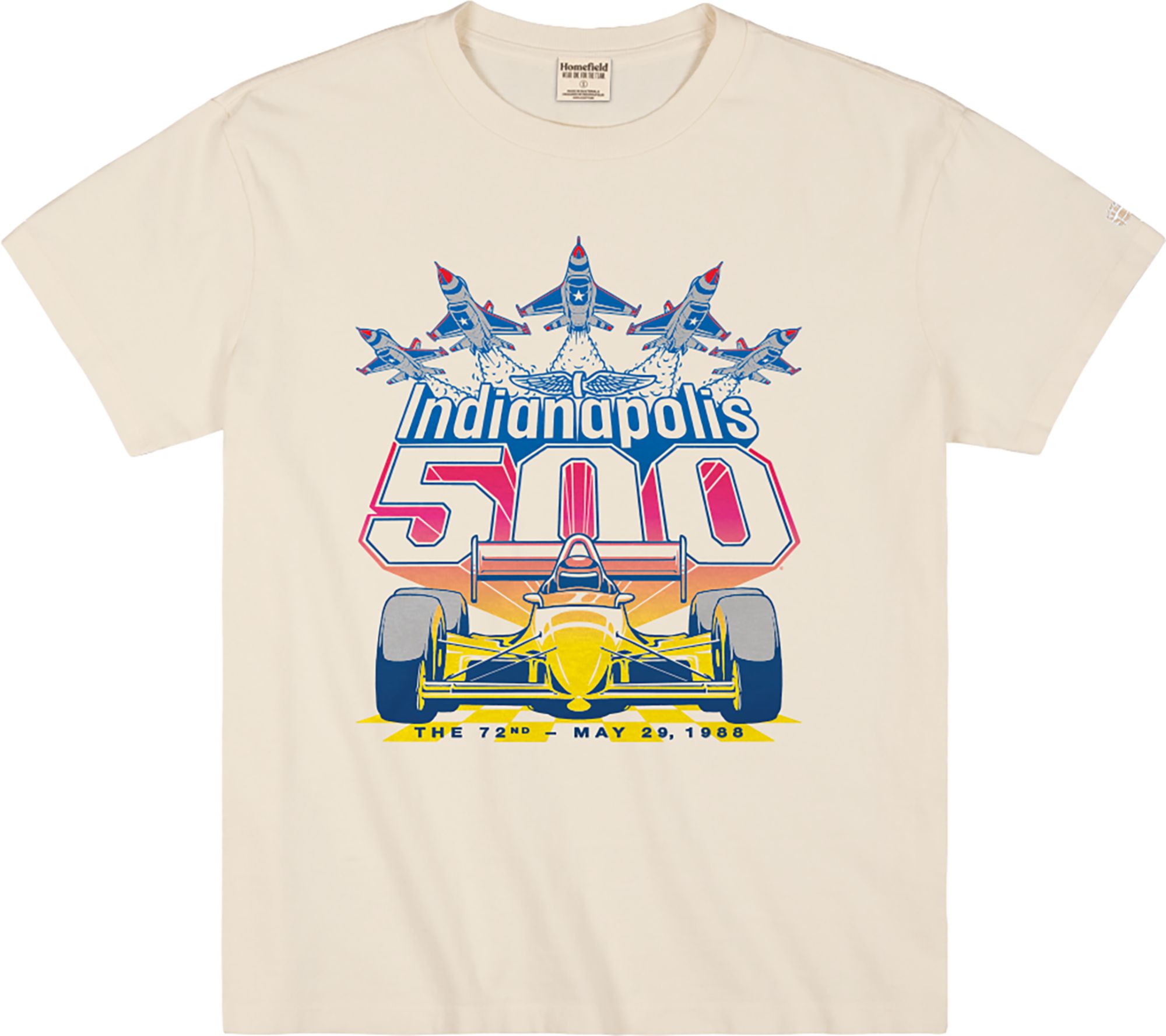 Homefield Men's Indy 500 Cream '88 Anniversary T-Shirt