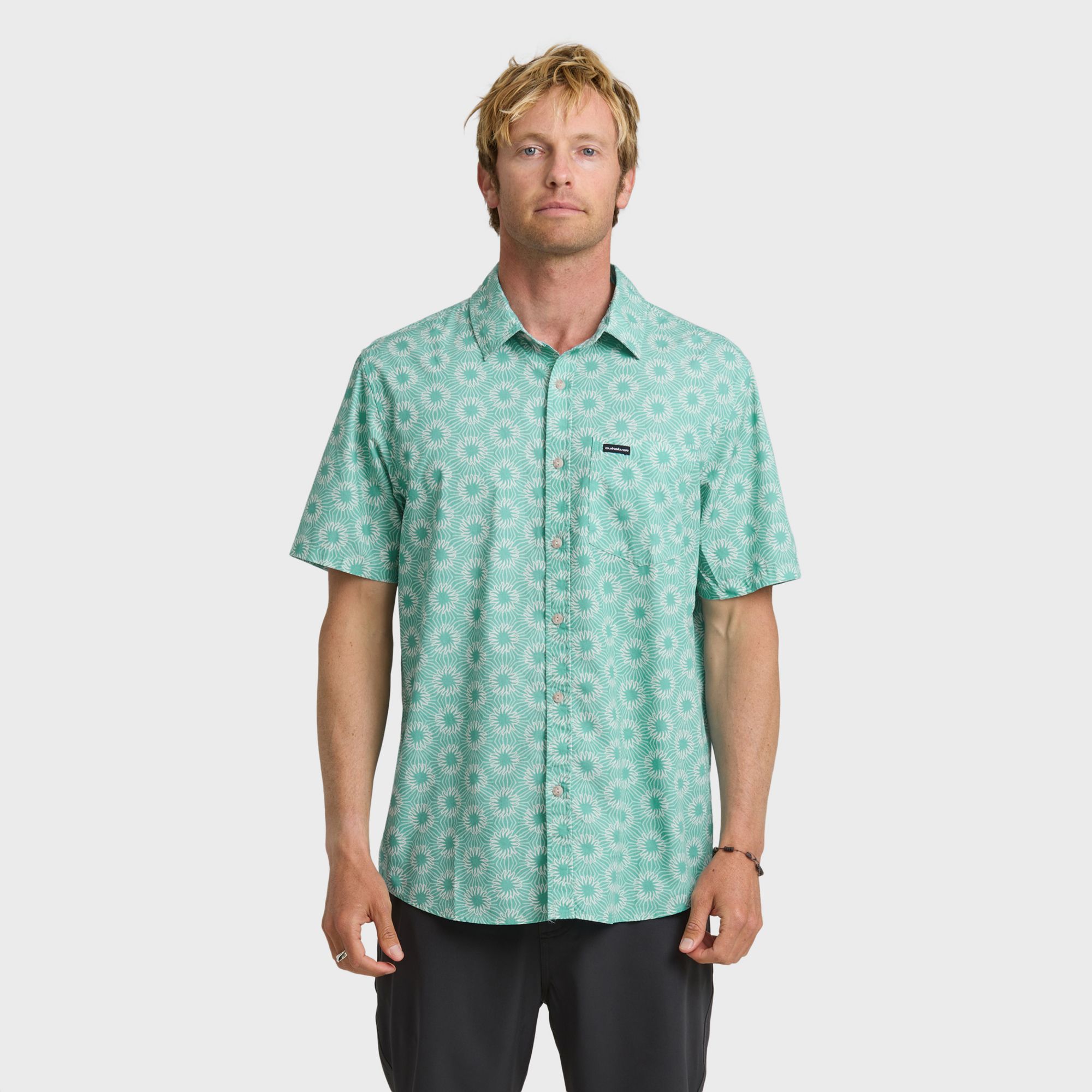 Quiksilver Men's Ocean Mayhem Classic Short Sleeve Woven Top