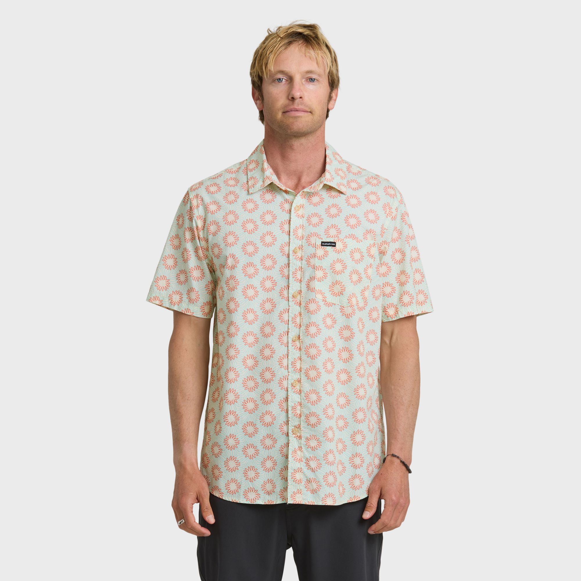 Quiksilver Men's Ocean Mayhem Classic Short Sleeve Woven Top