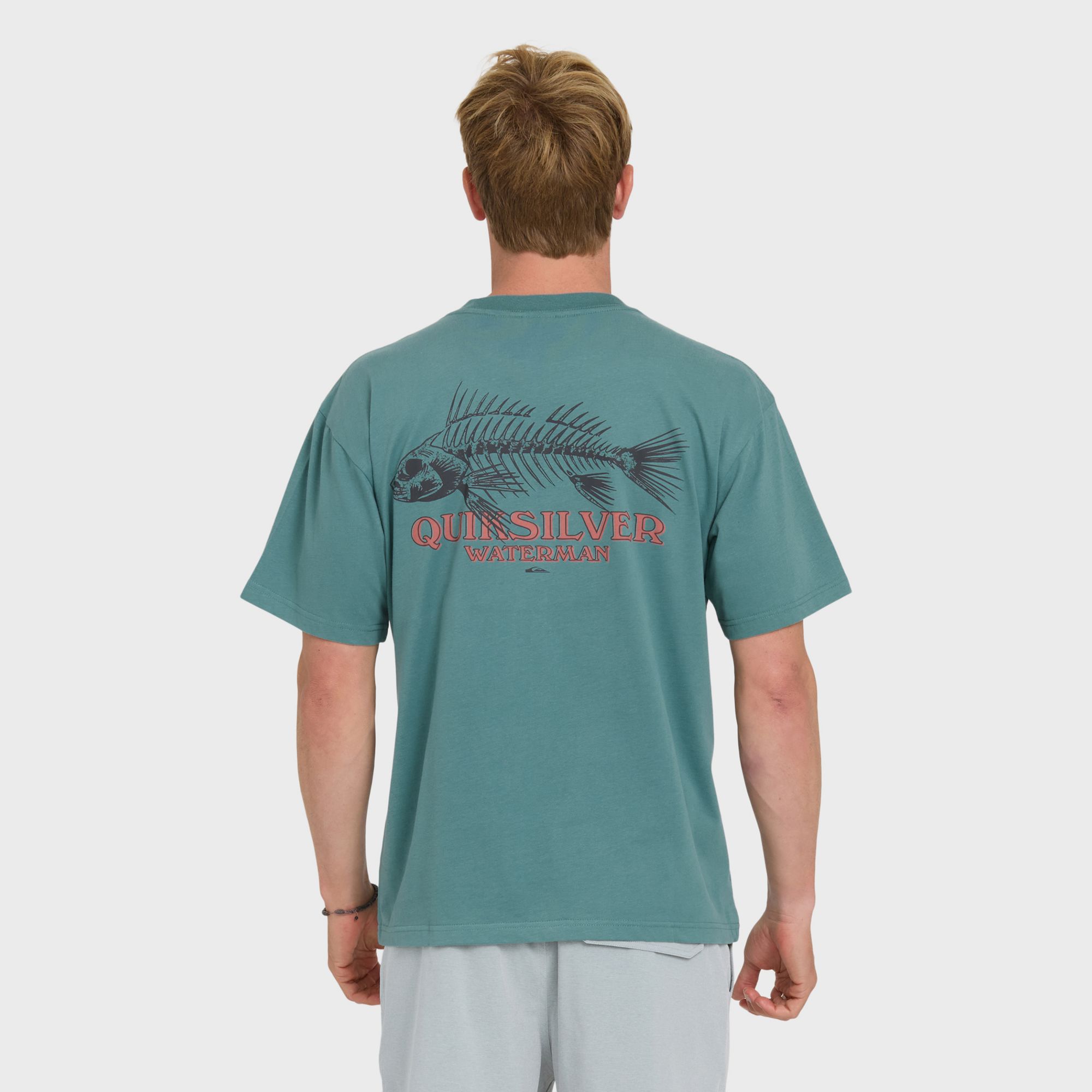 Quiksilver Men's Waterman Fish Bones Cotton T-Shirt