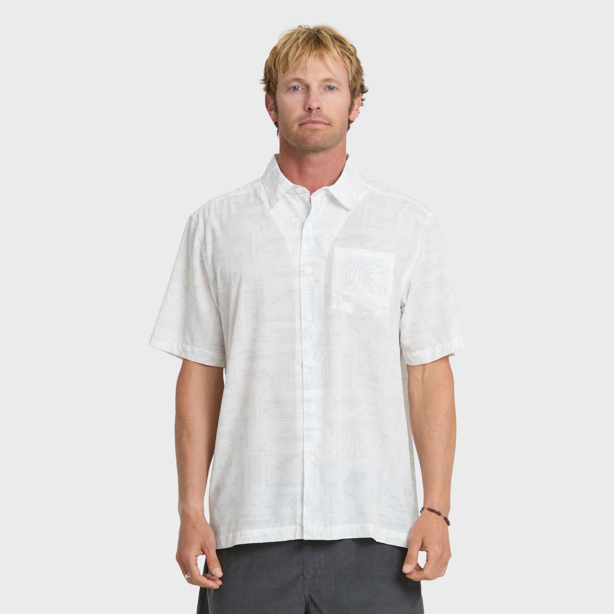 Quiksilver Men's Paradise Bay Woven Short Sleeve Shirt