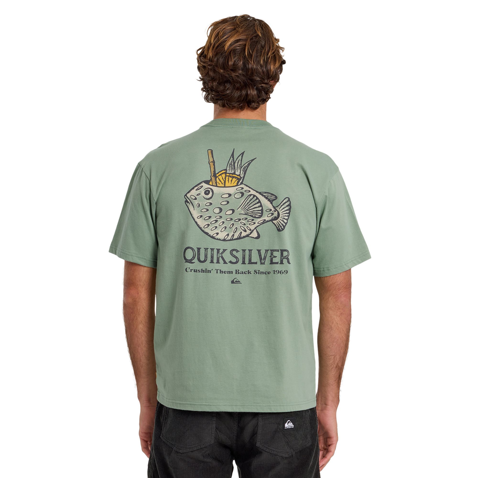 Quiksilver Men's Waterman Mai Tai Time Screen T-Shirt