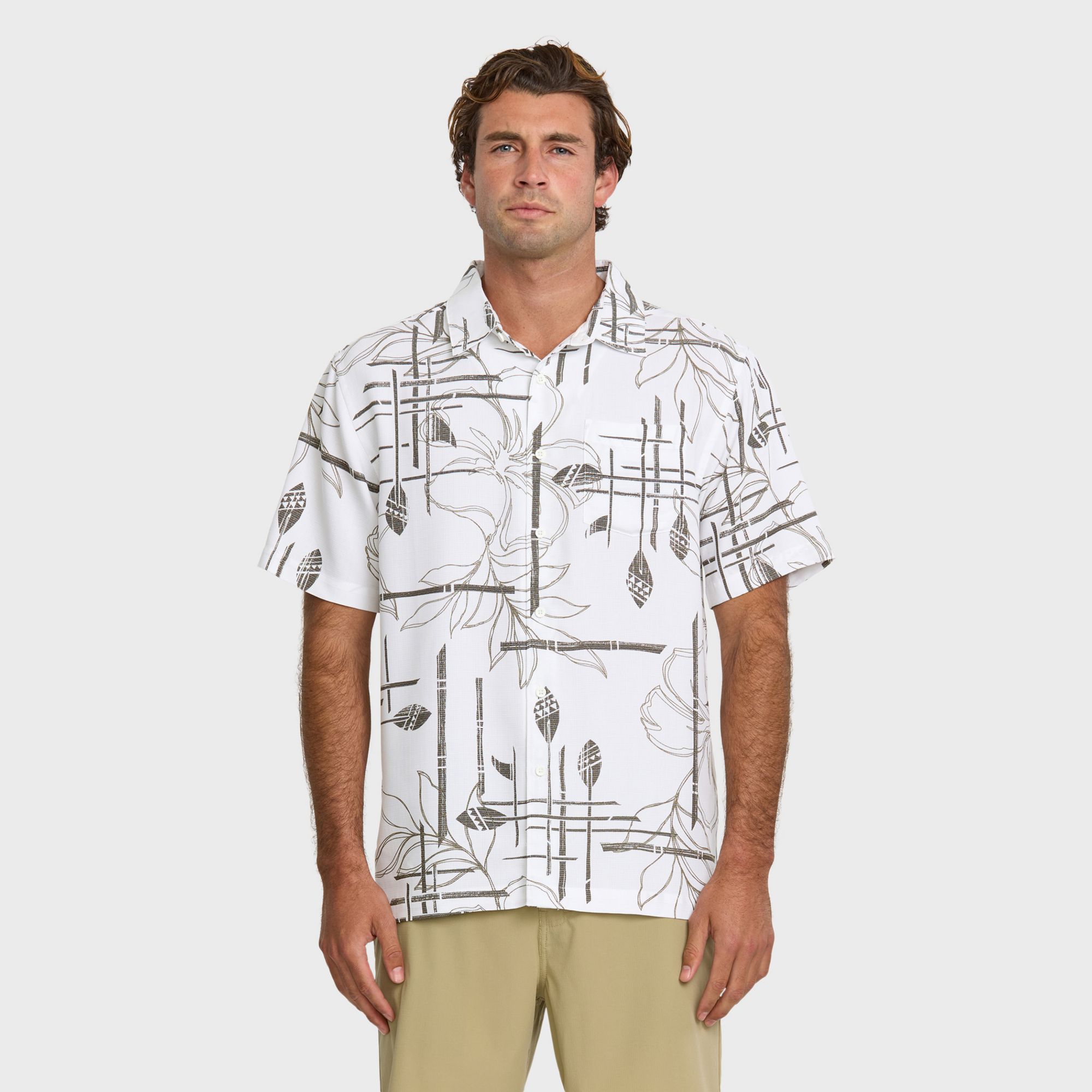 Quiksilver Men's Waterman Paddleout Woven Short Sleeve Shirt