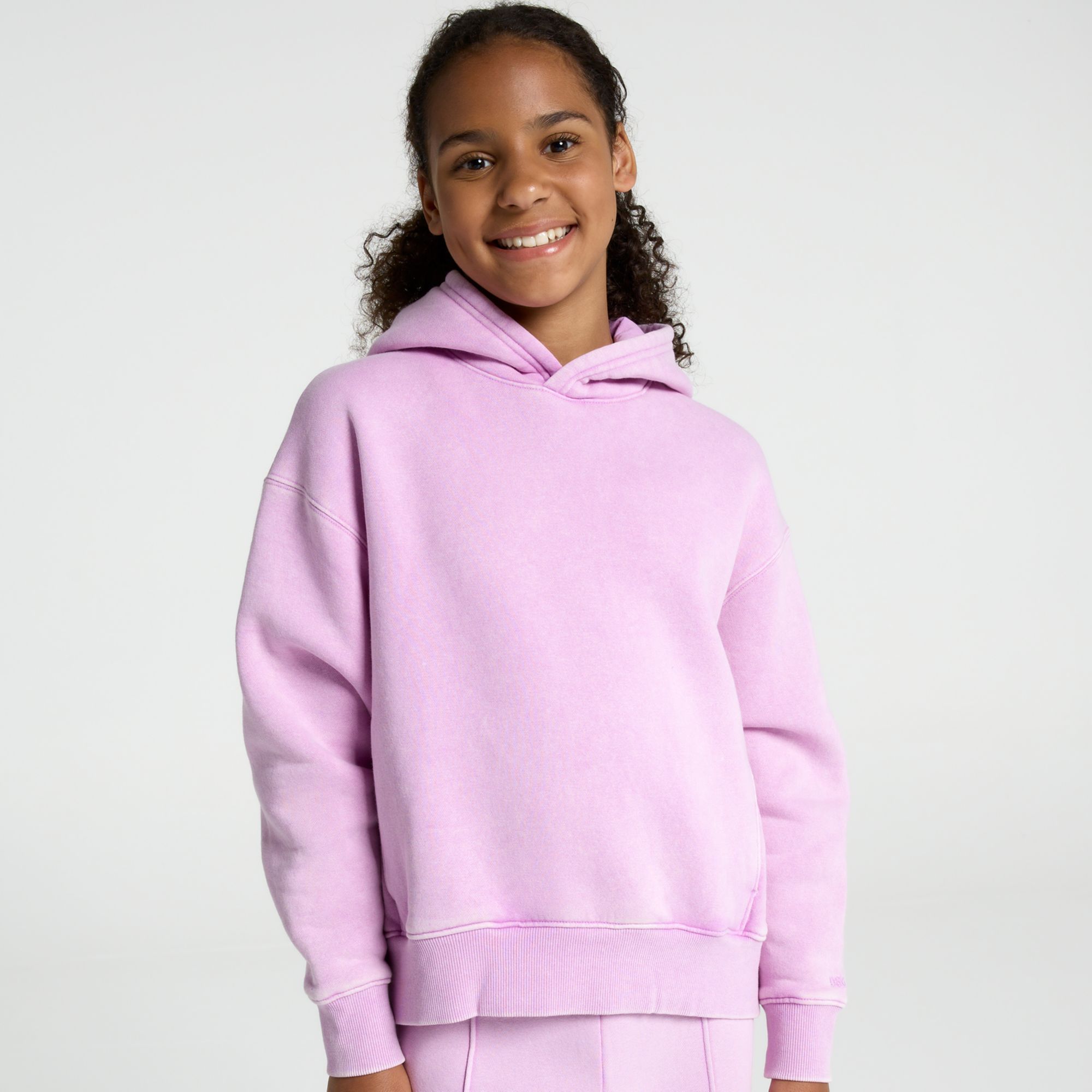 DSG Girls' Classic Washed Fleece Hoodie