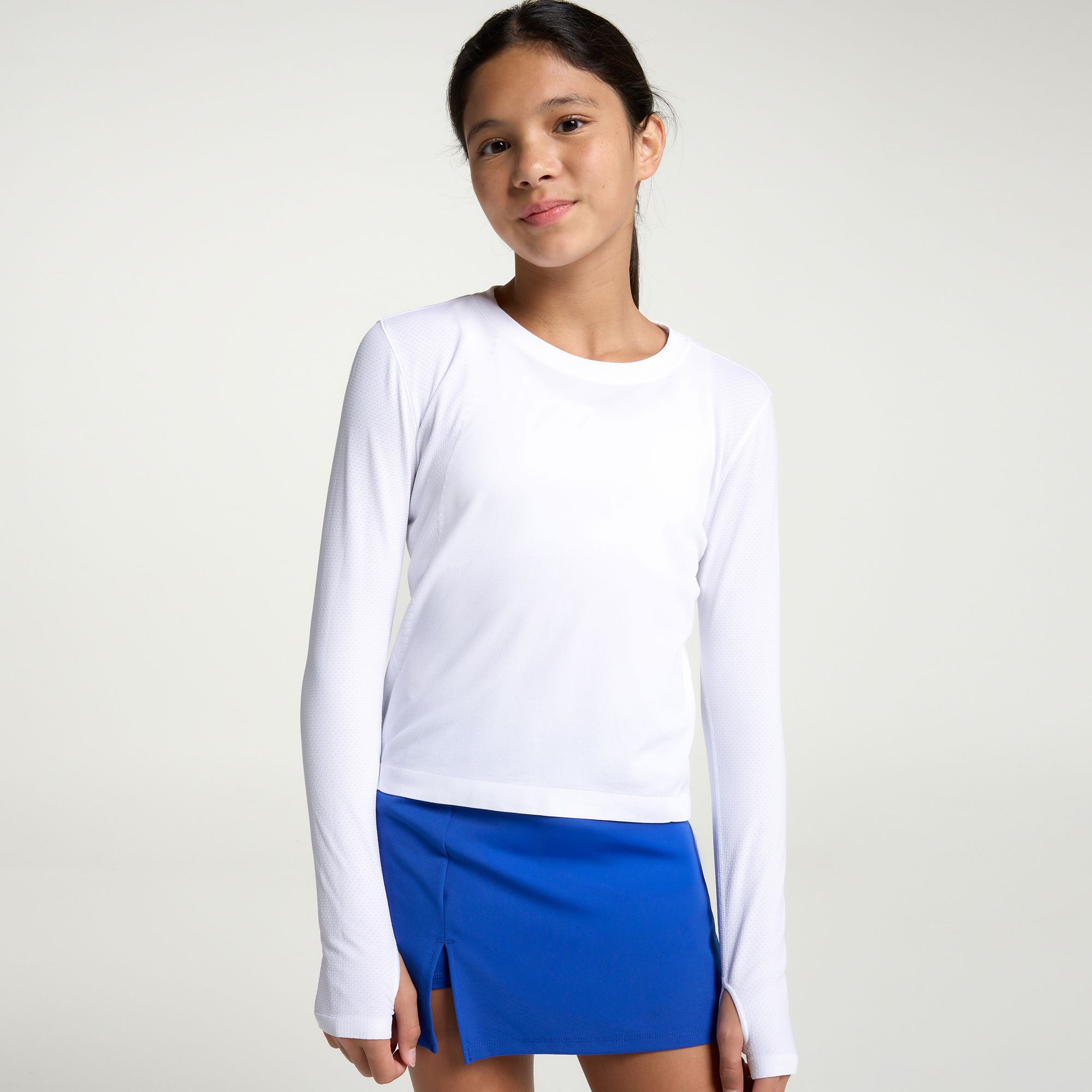 DSG Girls' Movement Seamless Boxy Long Sleeve Shirt