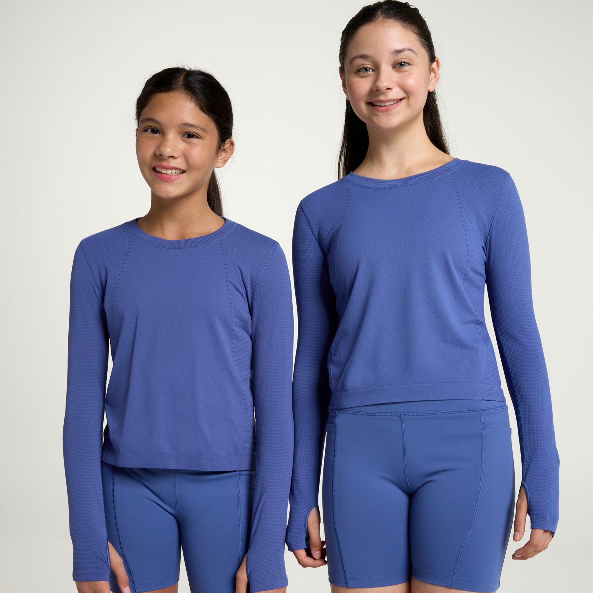 DSG Girls' Movement Seamless Boxy Long Sleeve Shirt