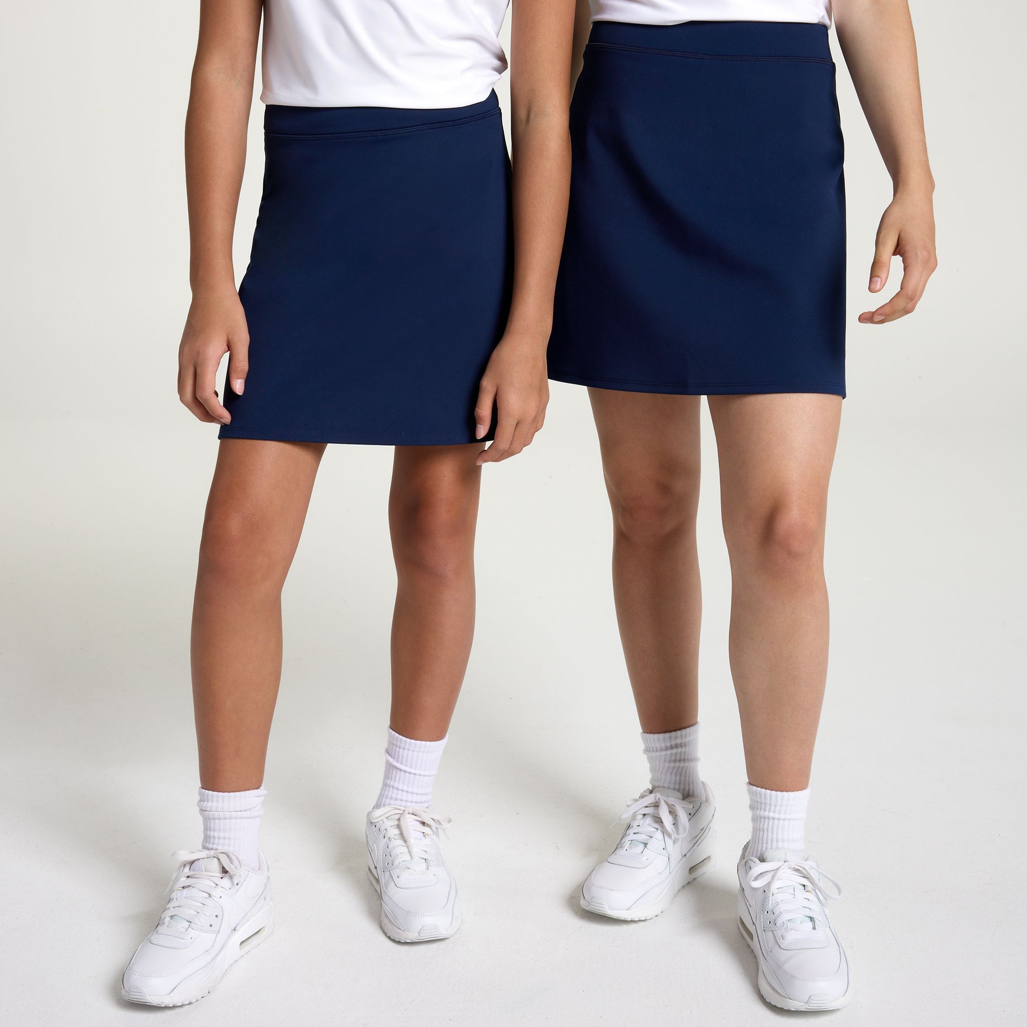 DSG Girls' Uniform High-Rise Skort, Medium, University Navy Blue