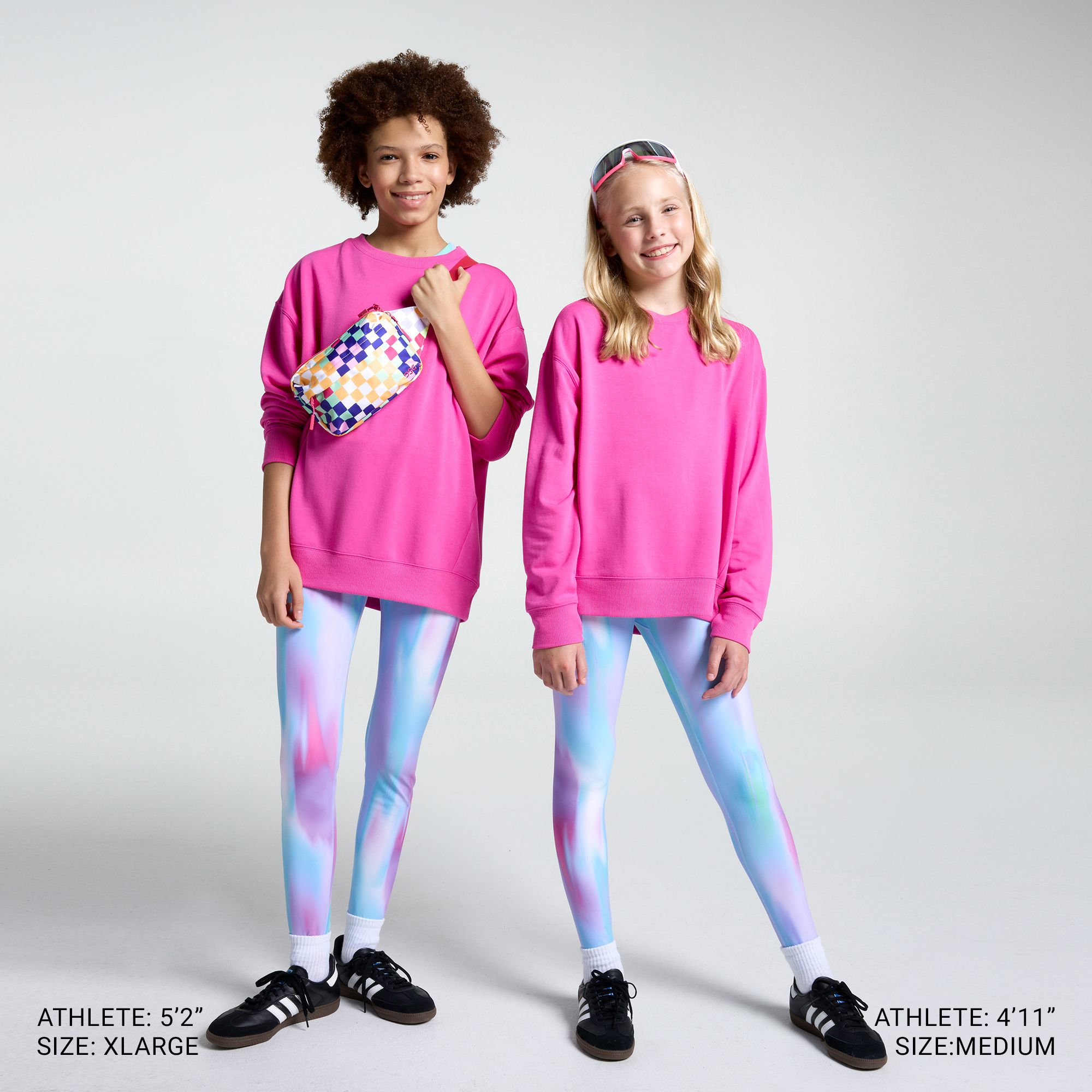 DSG Girls' So Soft Crew, XL, Berry Blast