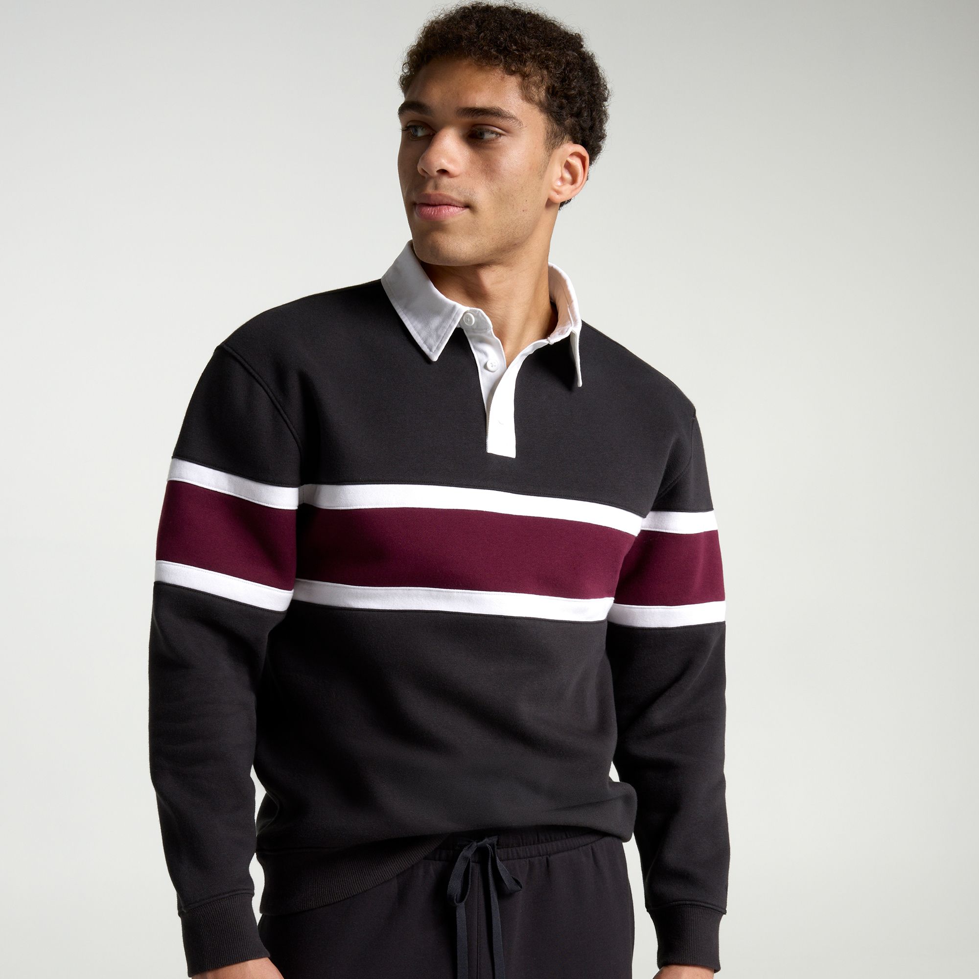 DSG Men's Classic Fleece Rugby Pullover