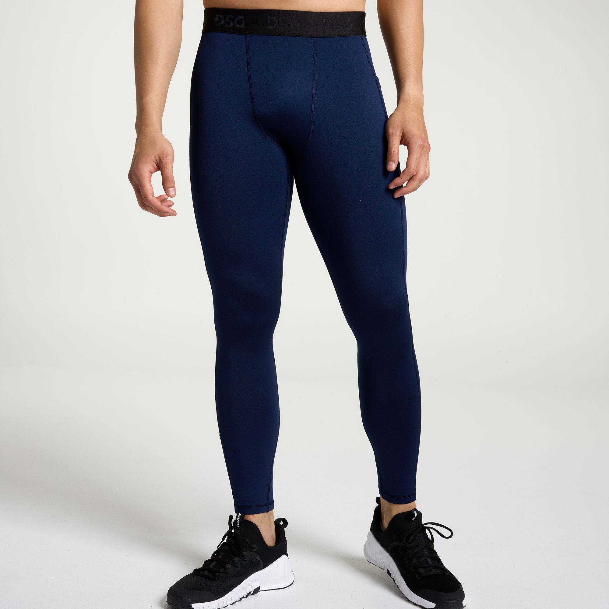 DSG Men's Cold Weather Compression Tight, XXL, University Navy