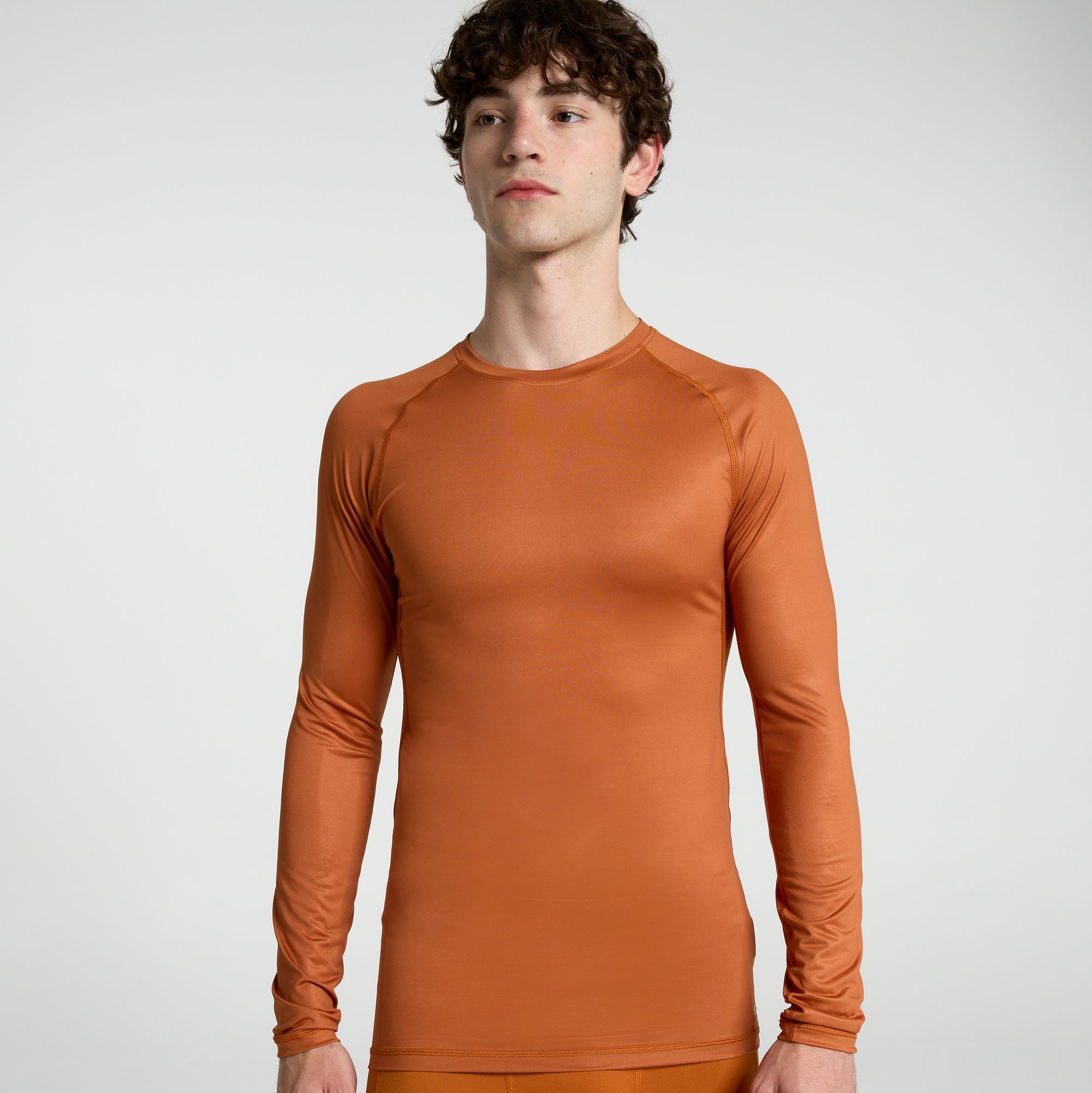 DSG Men's Long Sleeve Compression Crew, XXL, Autumnal