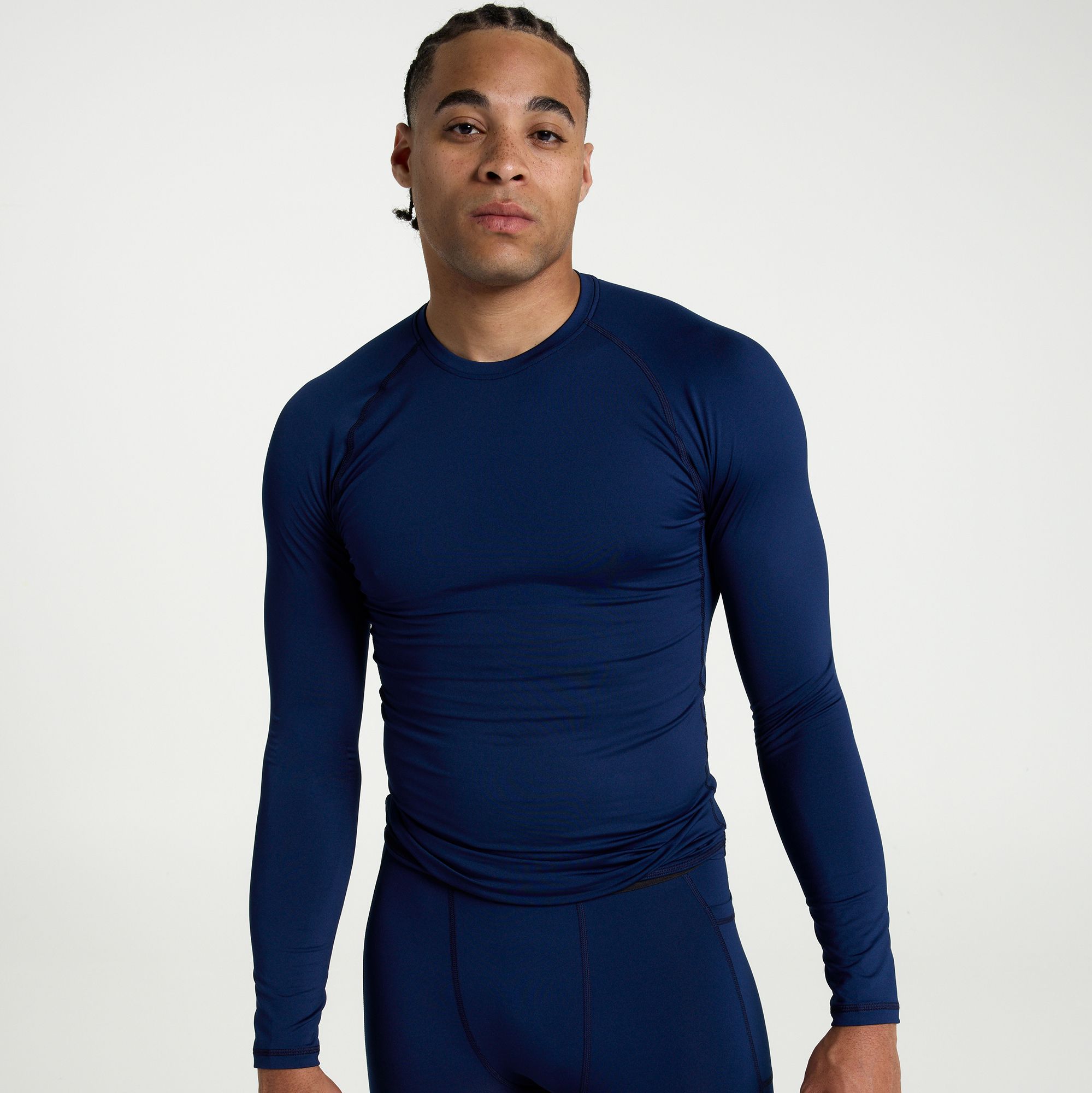 DSG Men's Long Sleeve Compression Crew