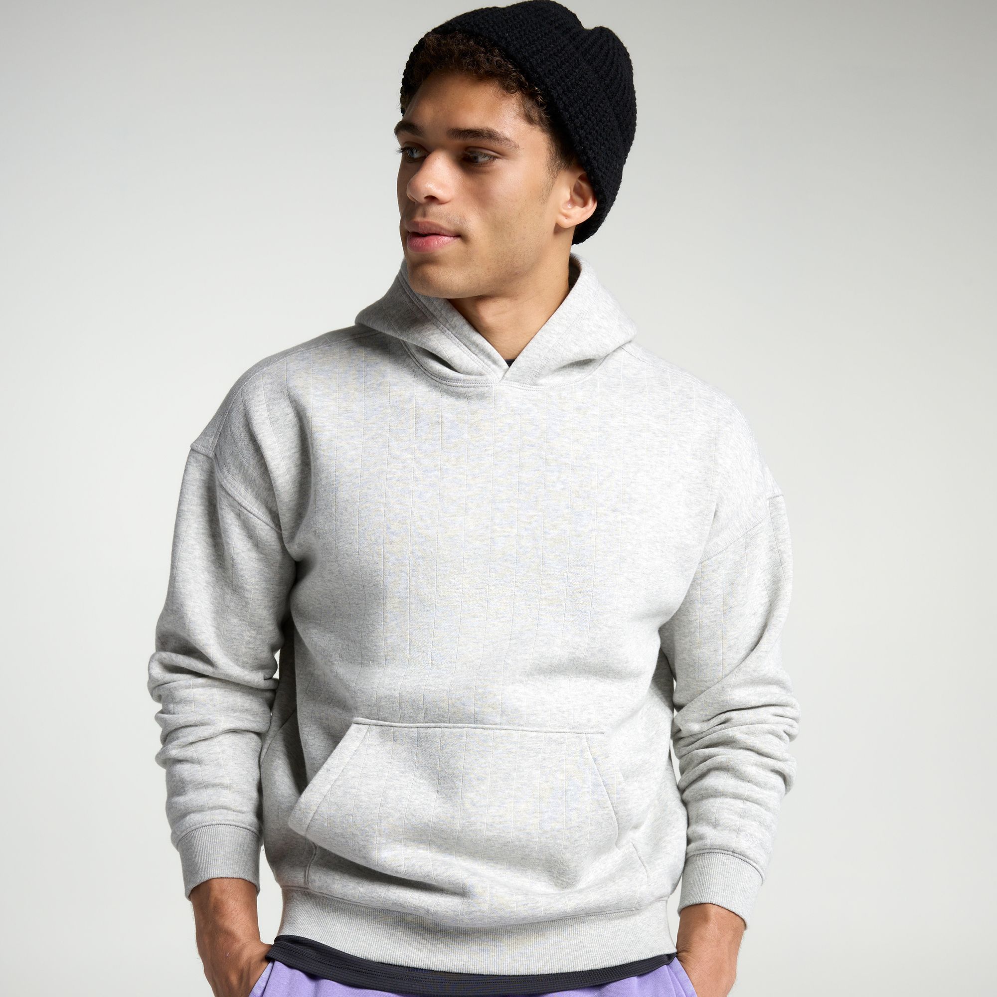 DSG Men's Relaxed Classic Fleece Drop Needle Hoodie