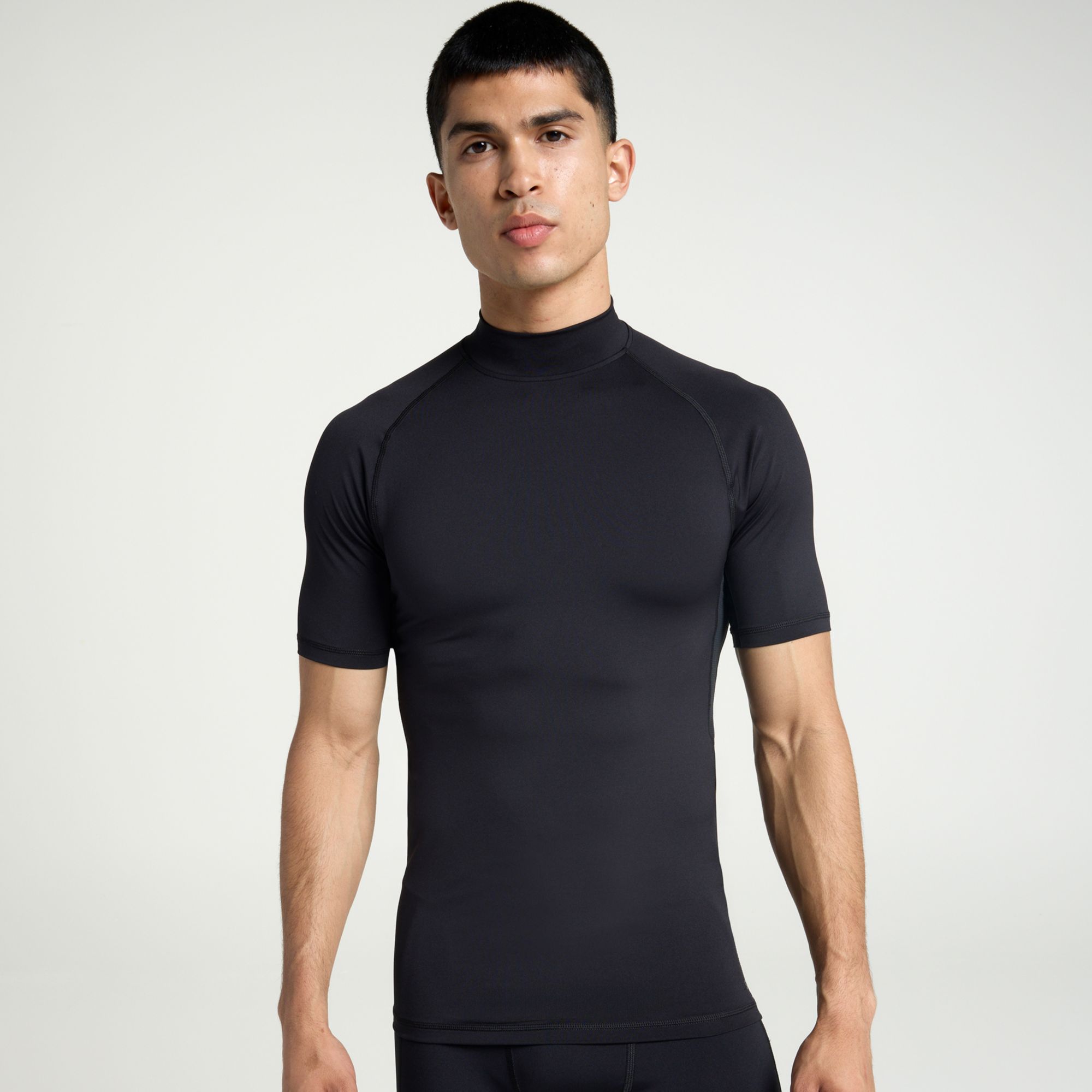 DSG Men's Short Sleeve Compression Mock