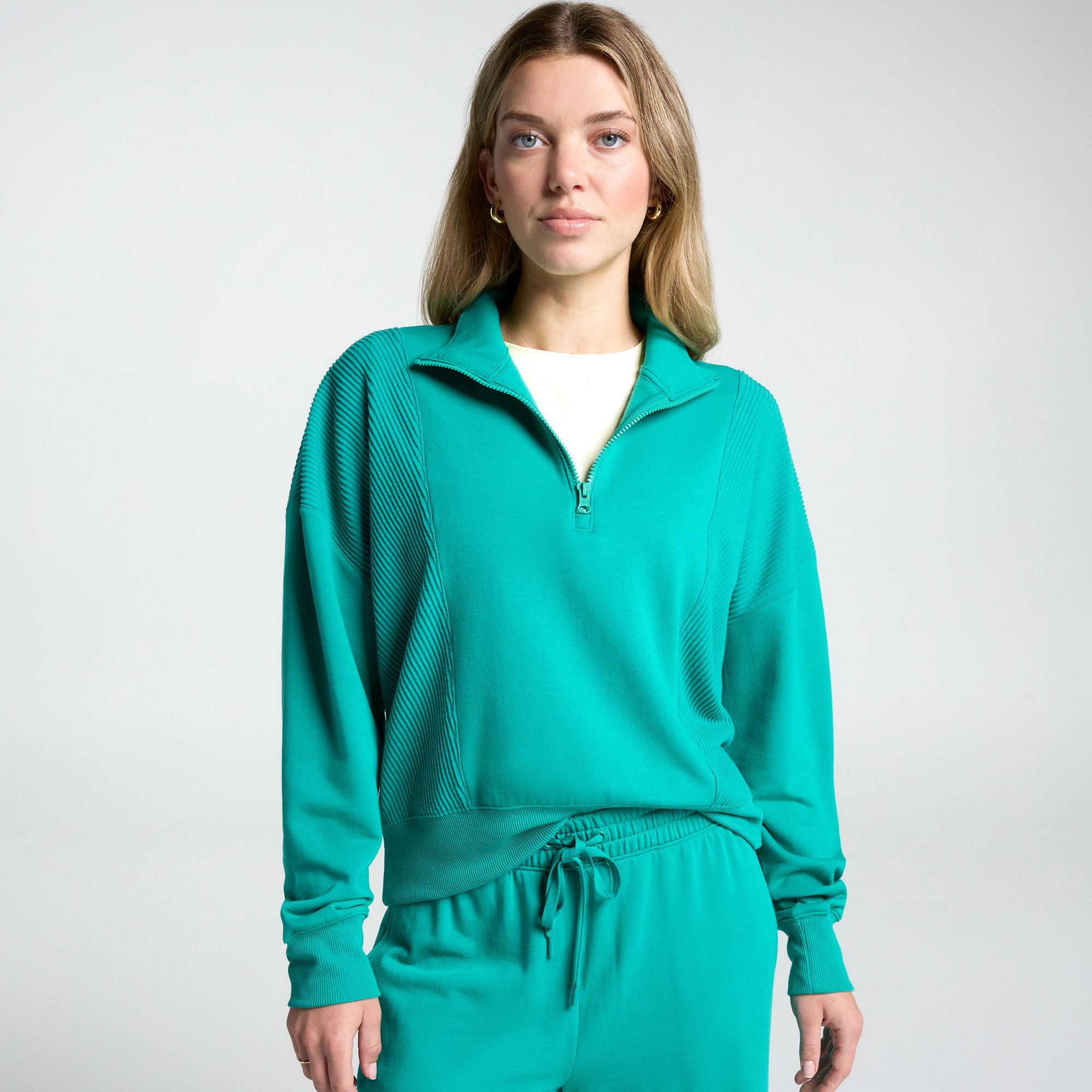 DSG Women's So Soft 1/2 Zip, XL, Melted Emerald