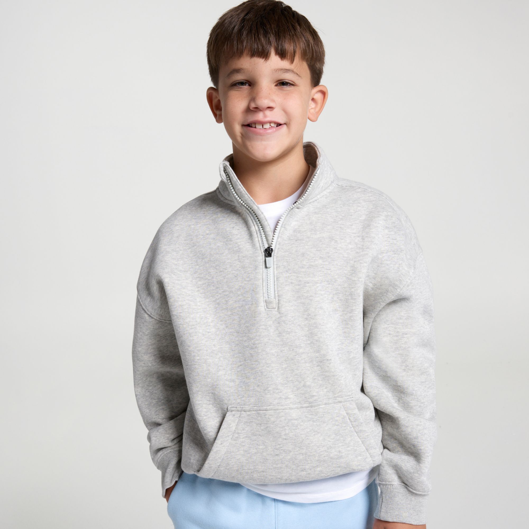 DSG Boys' Classic Fleece Relaxed Core 1/4 Zip, Girls'