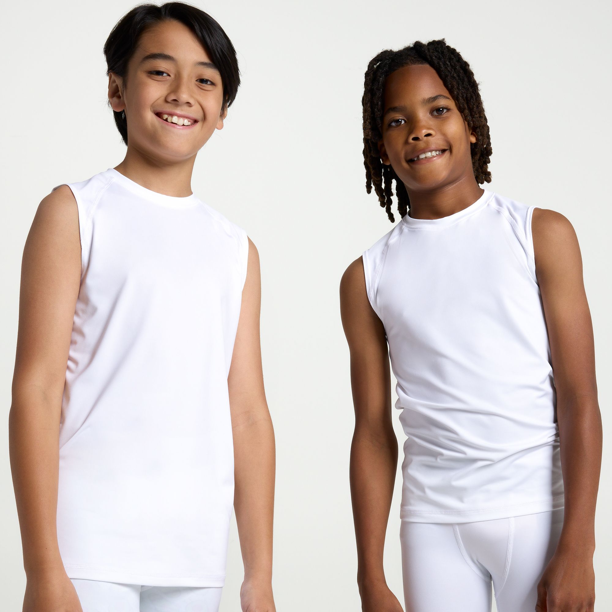 DSG Boys' Sleeveless Compression Crew