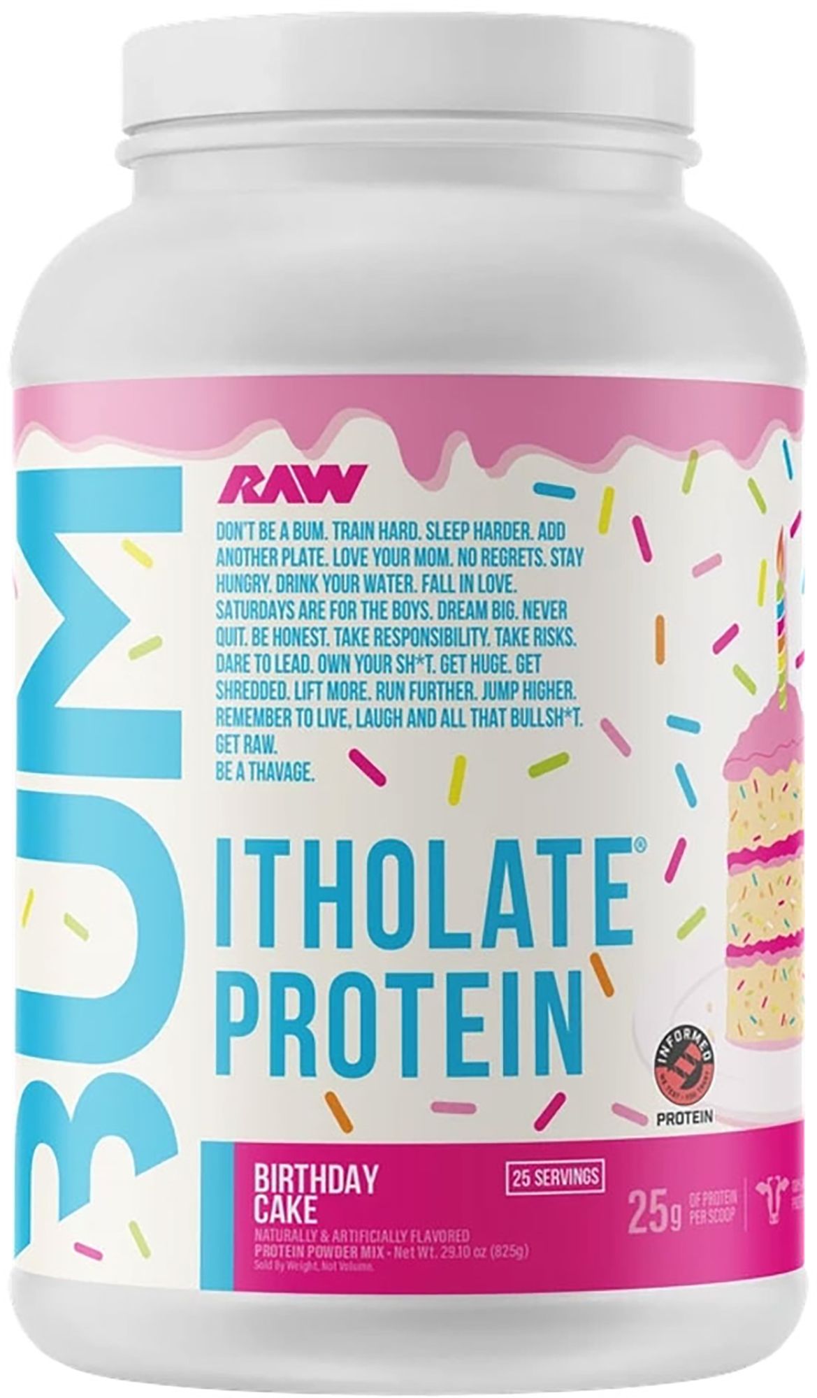 RAW BUM Itholate Protein Powder 25 Servings