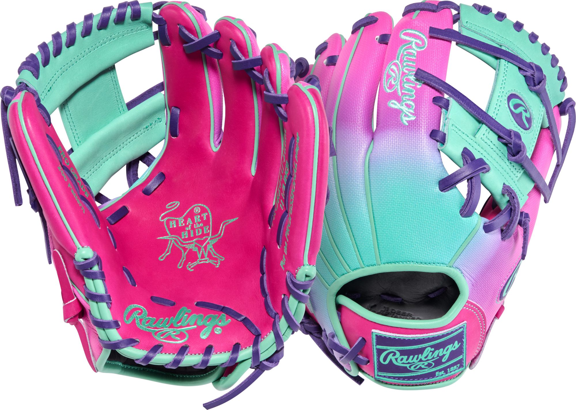 Rawlings 11.5" Heart of the Hide R2G ContoUR Fit Funburst Series Glove