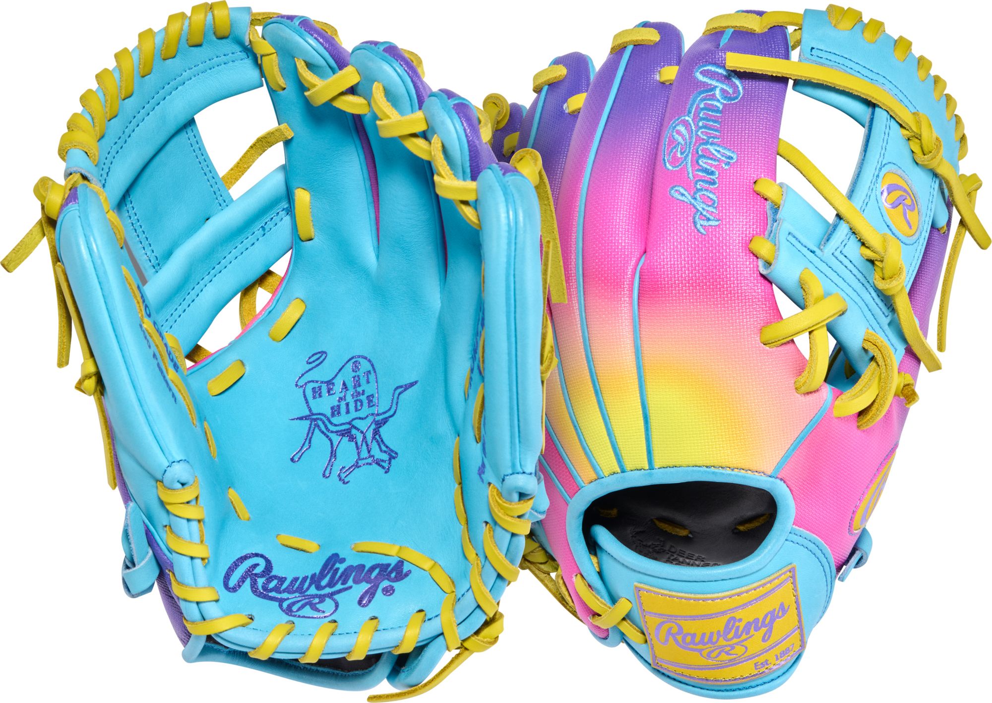 Rawlings 11.5" Heart of the Hide R2G ContoUR Fit Funburst Series Glove