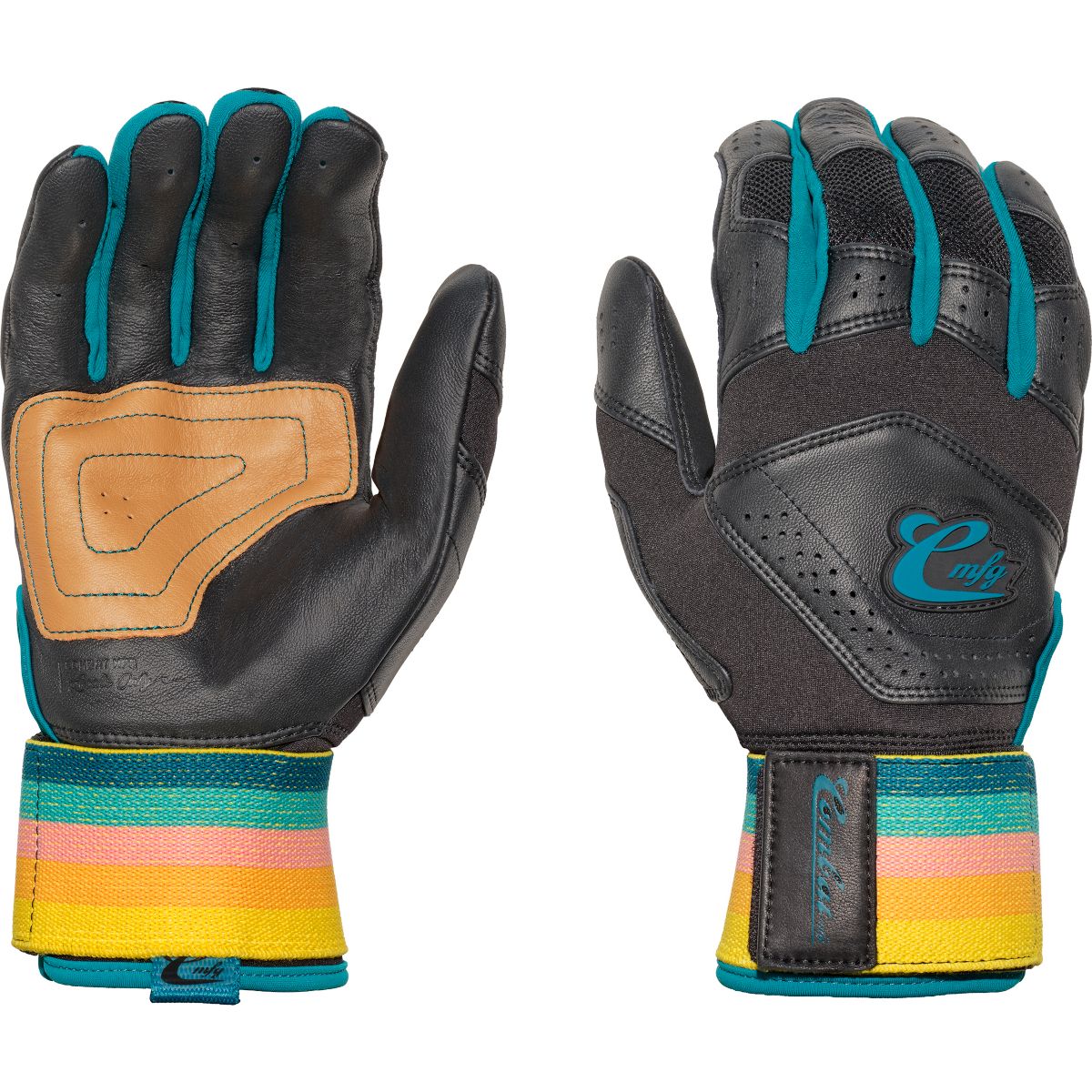 COMBAT MFG Coastal Collective Long Cuff Batting Gloves
