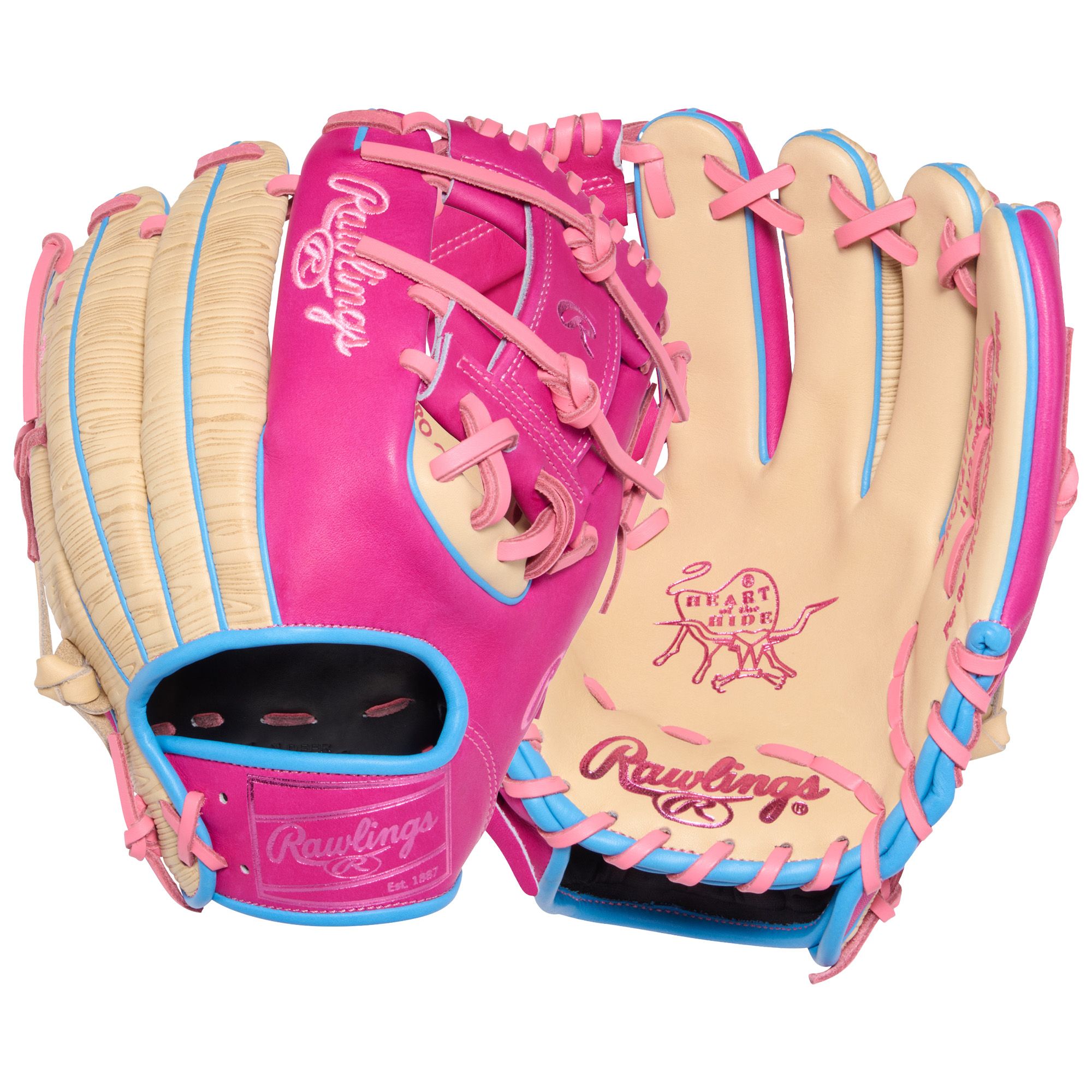 Rawlings 11.5" Color Sync 10 Heart of the Hide Series Glove - Camel/Berry