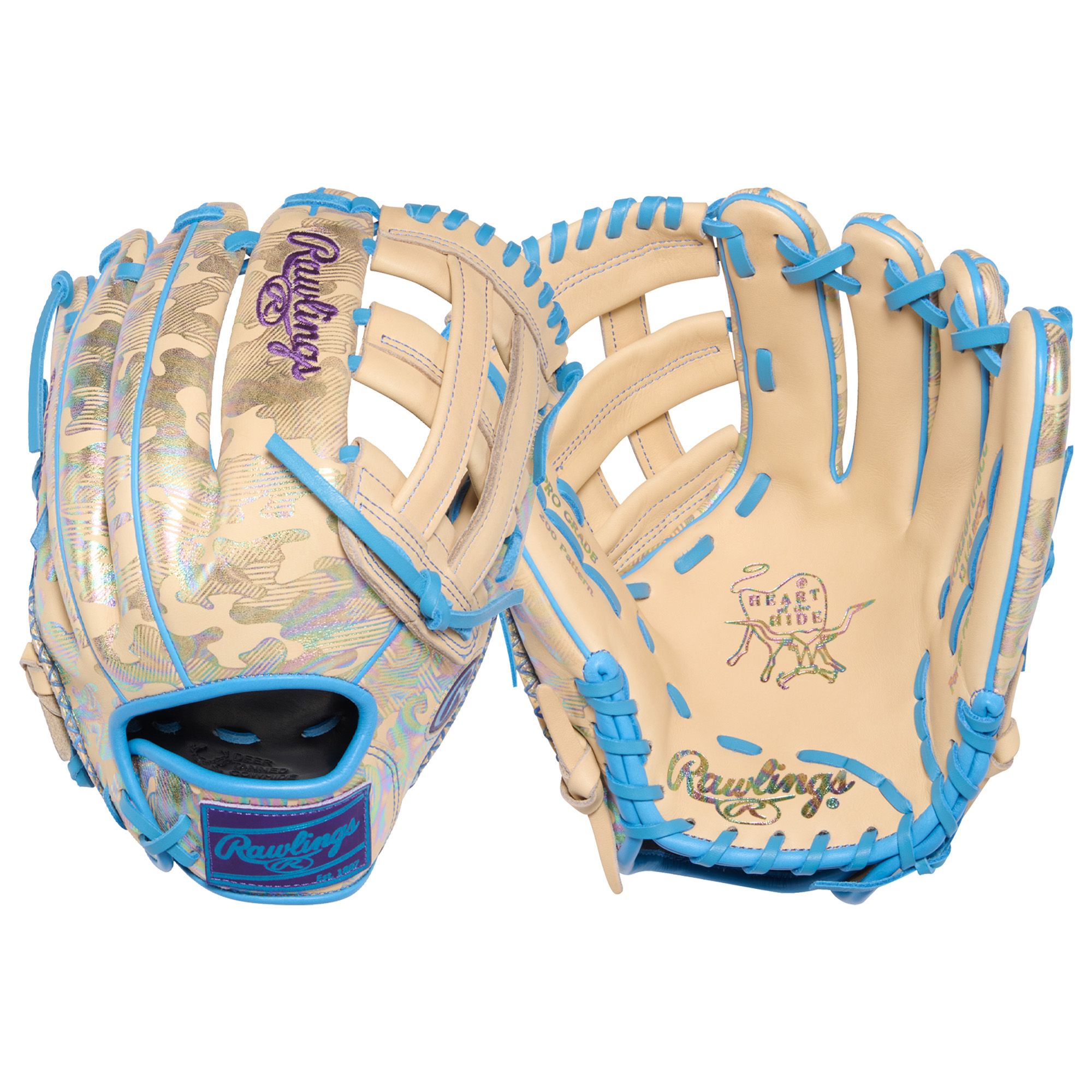 Rawlings 12.25" CS10 Heart of the Hide Series Glove - Camel/Chromatic