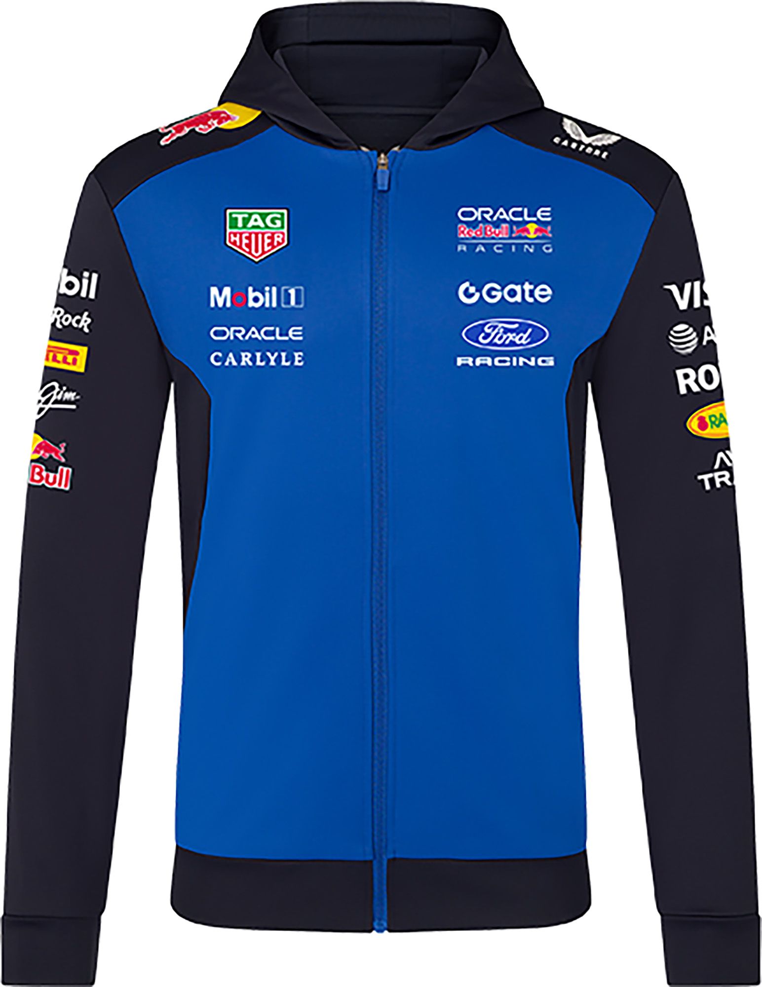 F1 Red Bull Racing Men's Blue Replica Team Full-Zip Hoodie