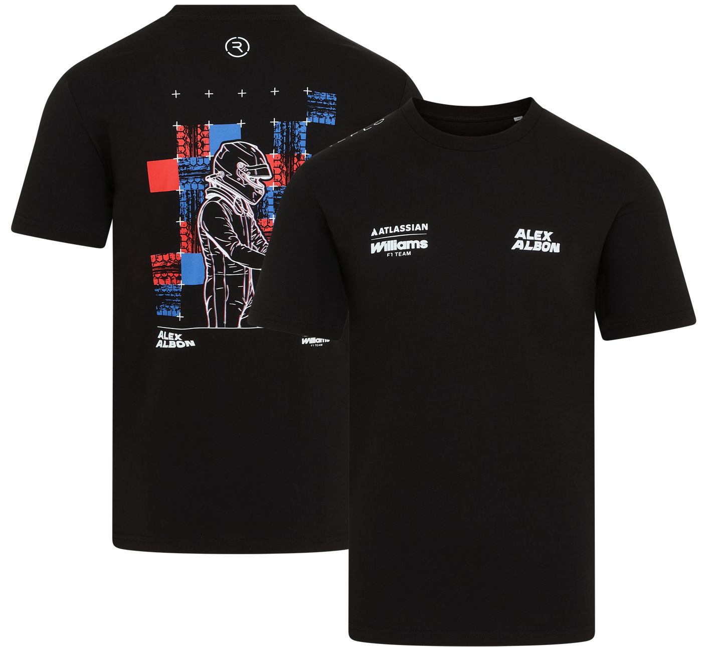 Reflo Men's F1 Williams Racing Alexander Albon Black T-Shirt