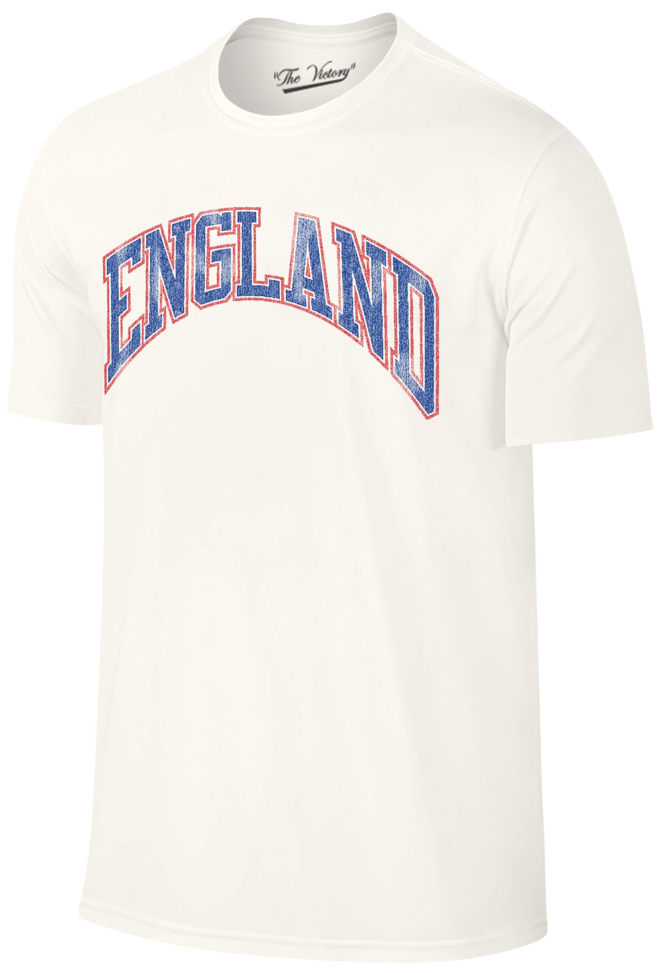 Retro Brand Adult England Off White Wordmark T-Shirt
